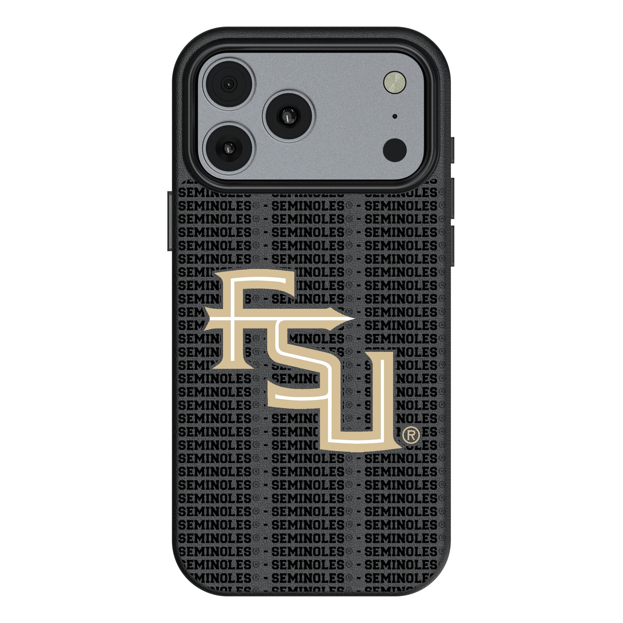 Florida State University Seminoles Athletic Wordmark Text Backdrop MagSafe Compatible Phone Case for Apple iPhone 17 Series