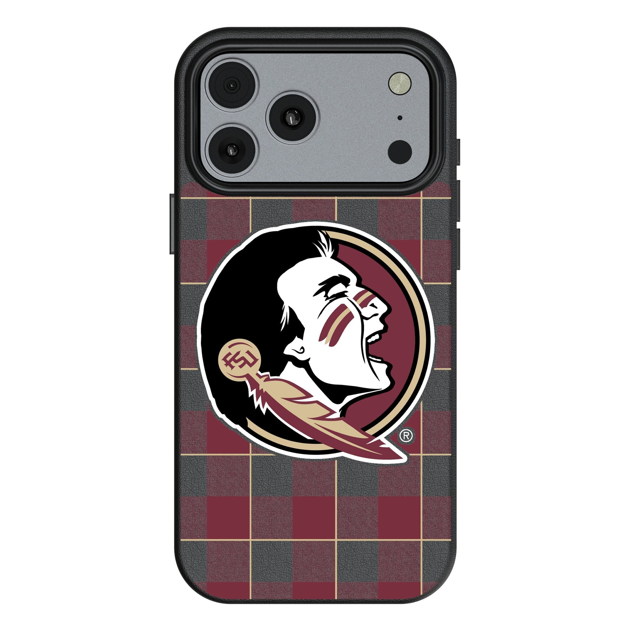 Florida State University Seminoles Plaid MagSafe Compatible Phone Case for Apple iPhone 17 Series 1
