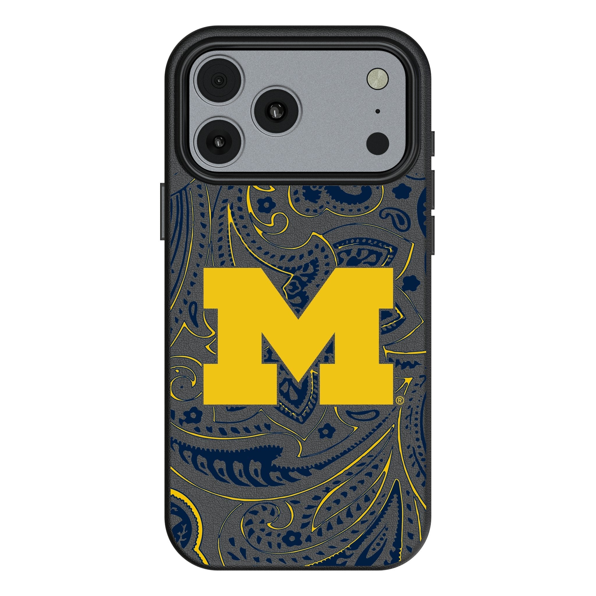 University of Michigan Wolverines Paisley MagSafe Compatible Phone Case for Apple iPhone 17 Series 1
