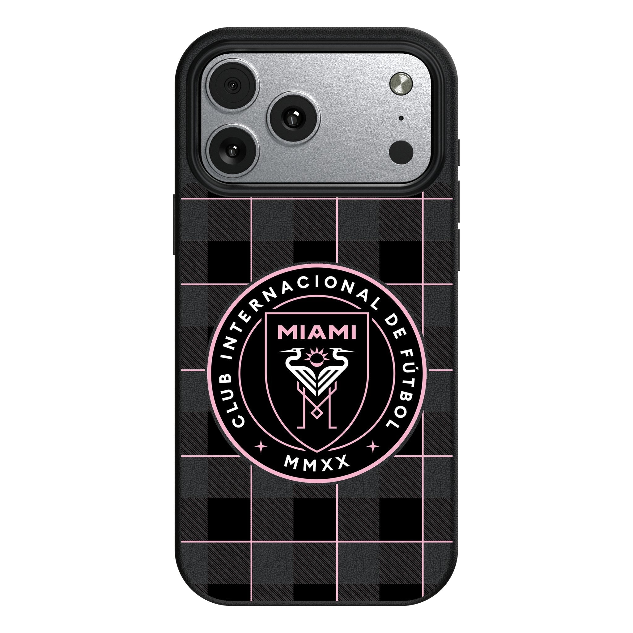 Inter Miami CF Plaid MagSafe Compatible Phone Case for Apple iPhone 17 Series