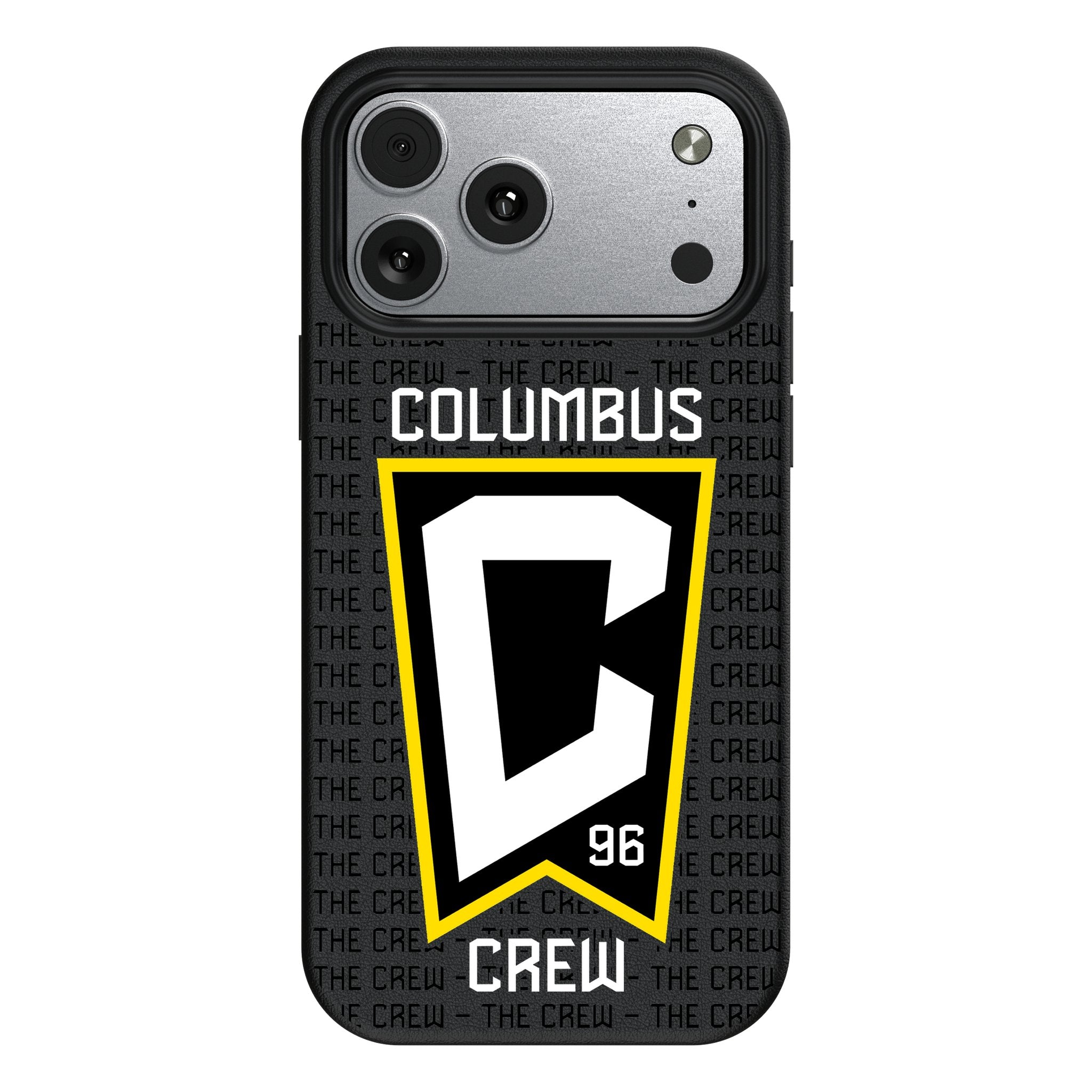 Columbus Crew Text Backdrop MagSafe Compatible Phone Case for Apple iPhone 17 Series