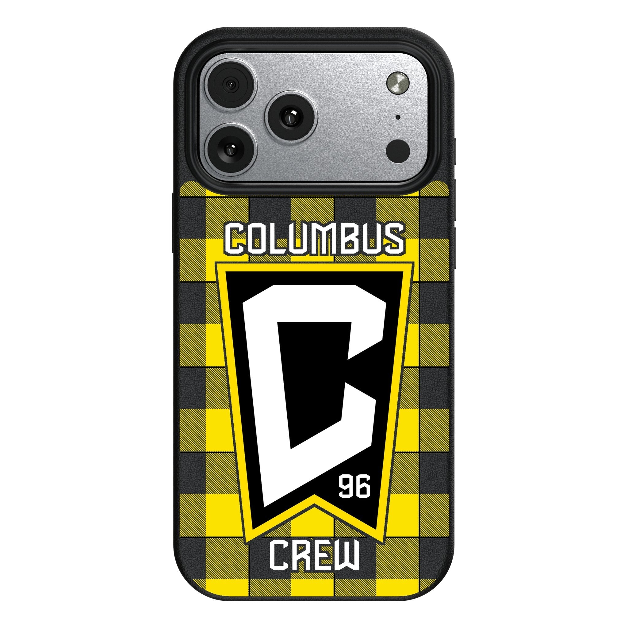 Columbus Crew Plaid MagSafe Compatible Phone Case for Apple iPhone 17 Series