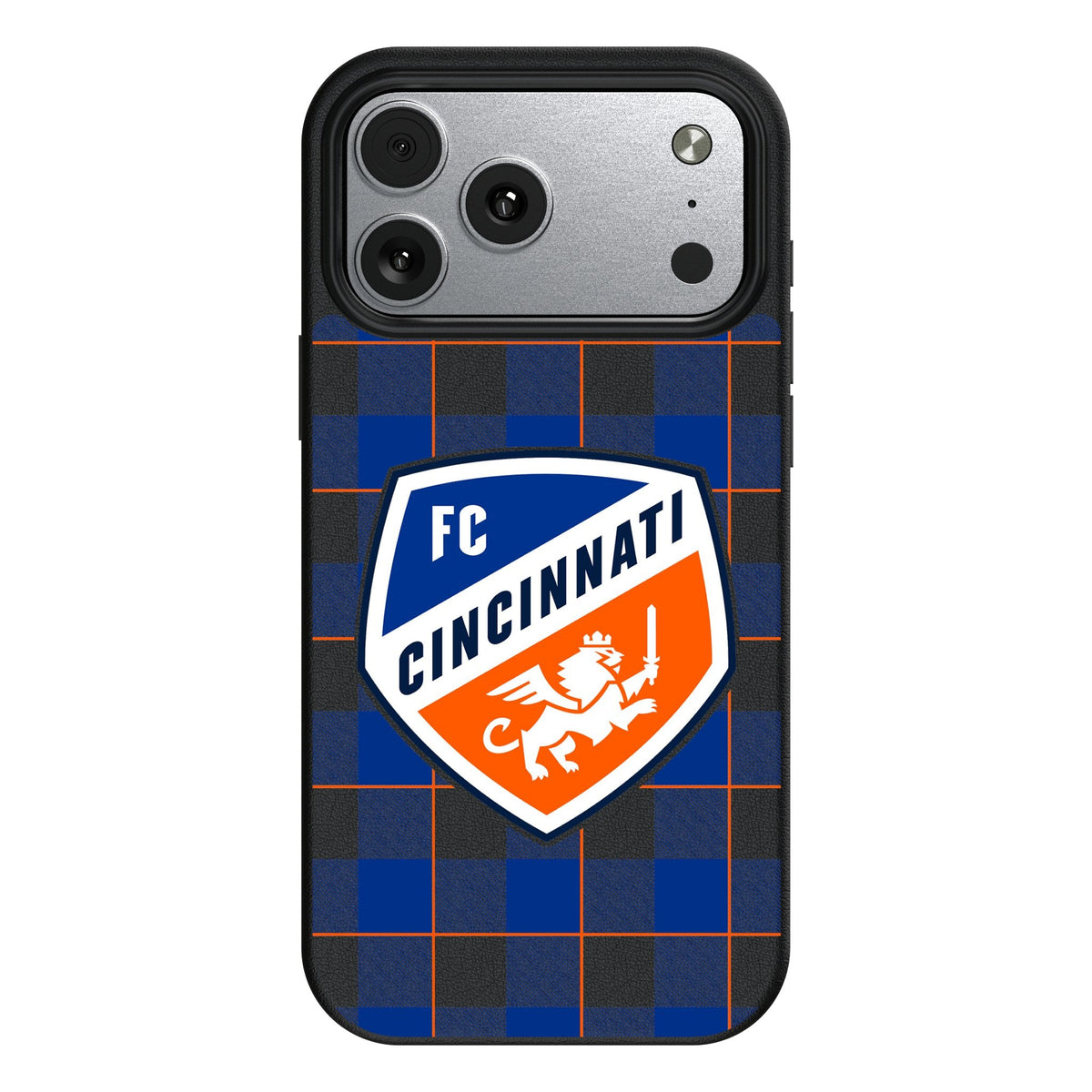 FC Cincinnati Plaid MagSafe Compatible Phone Case for Apple iPhone 17 Series