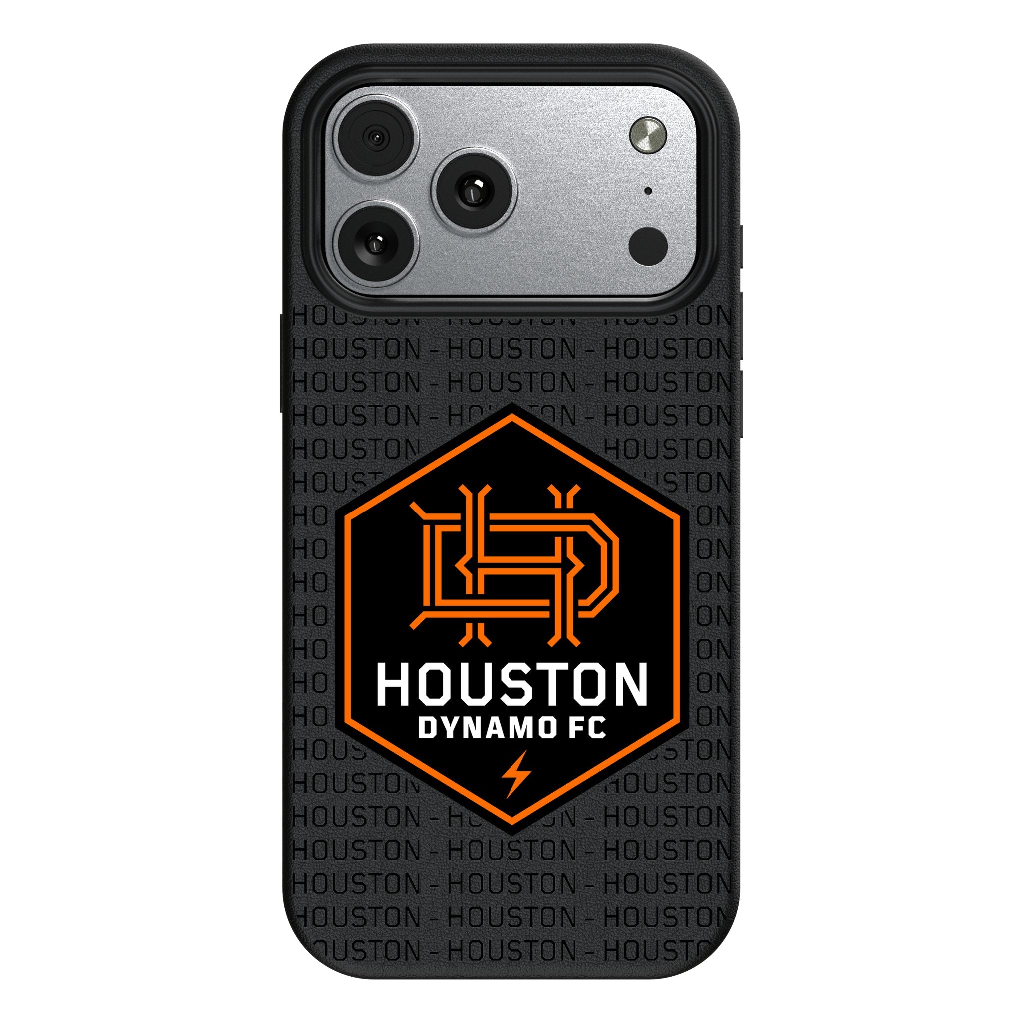 Houston Dynamo Text Backdrop MagSafe Compatible Phone Case for Apple iPhone 17 Series