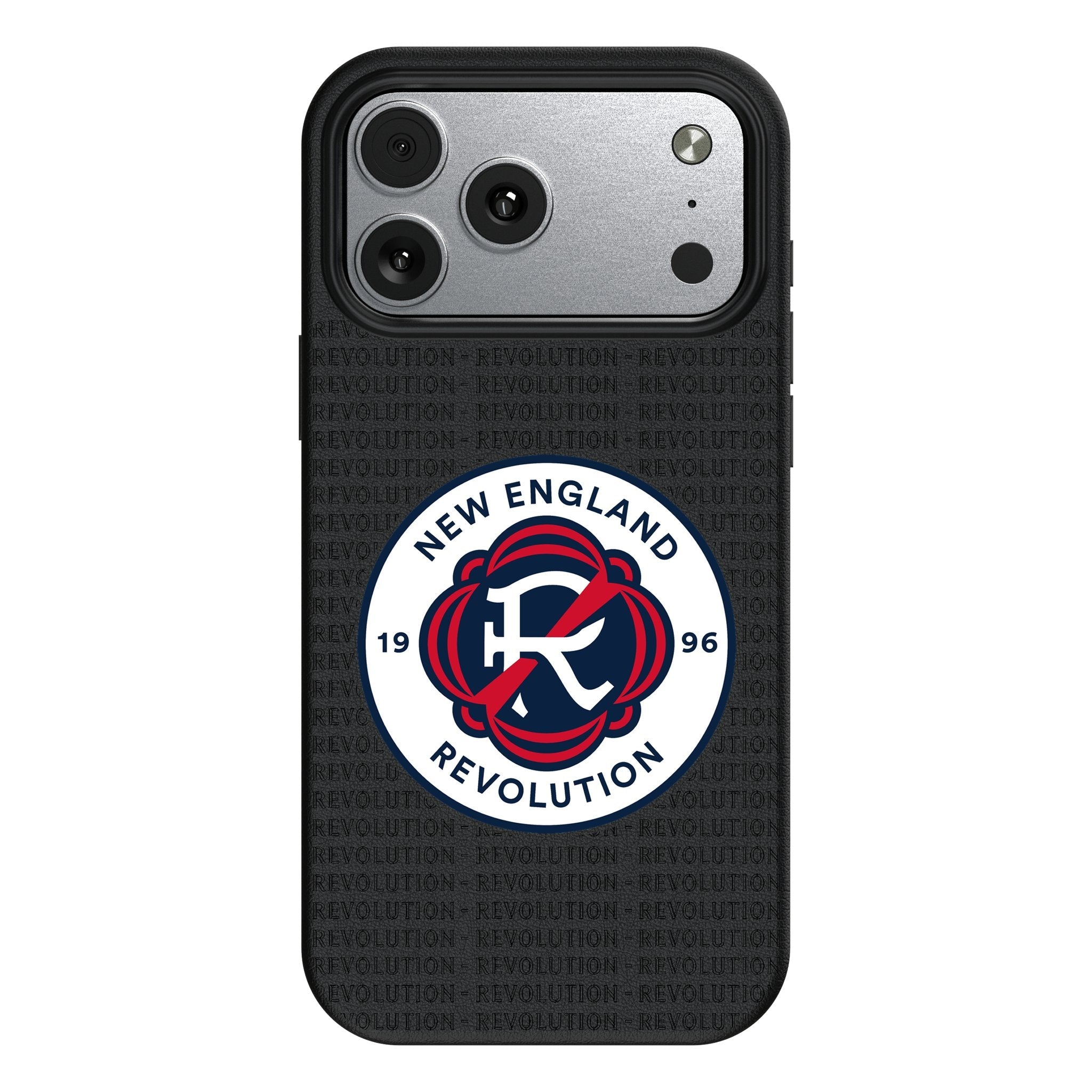 New England Revolution Text Backdrop MagSafe Compatible Phone Case for Apple iPhone 17 Series 1