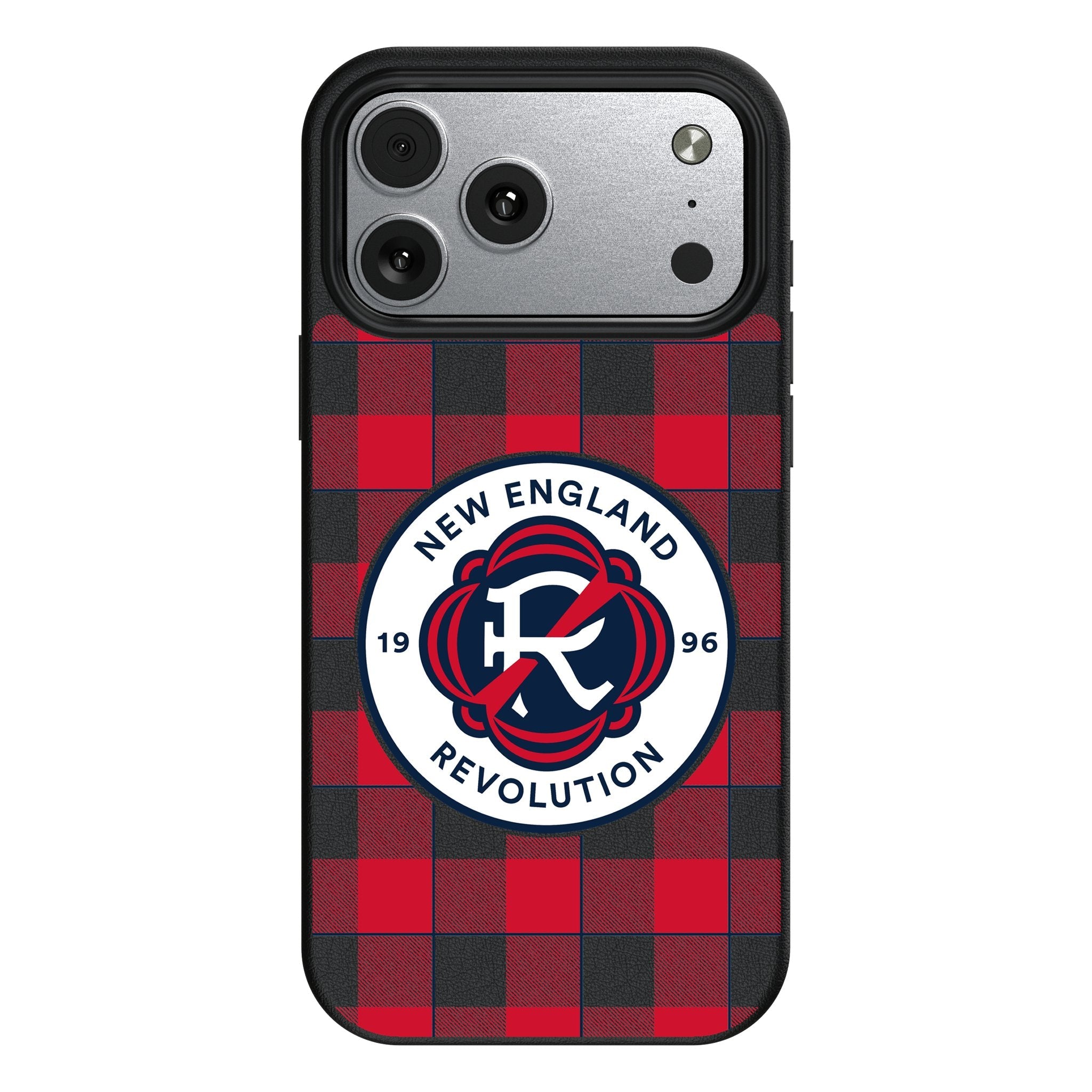 New England Revolution Plaid MagSafe Compatible Phone Case for Apple iPhone 17 Series 1
