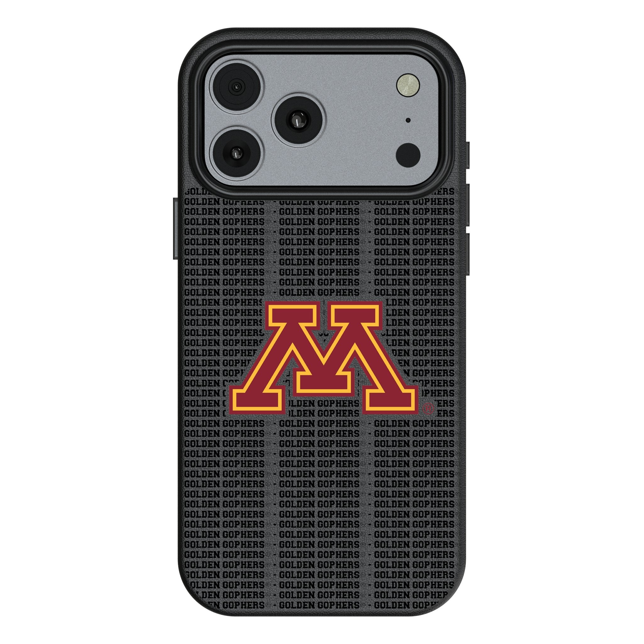 University of Minnesota Golden Gophers Text Backdrop MagSafe Compatible Phone Case for Apple iPhone 17 Series