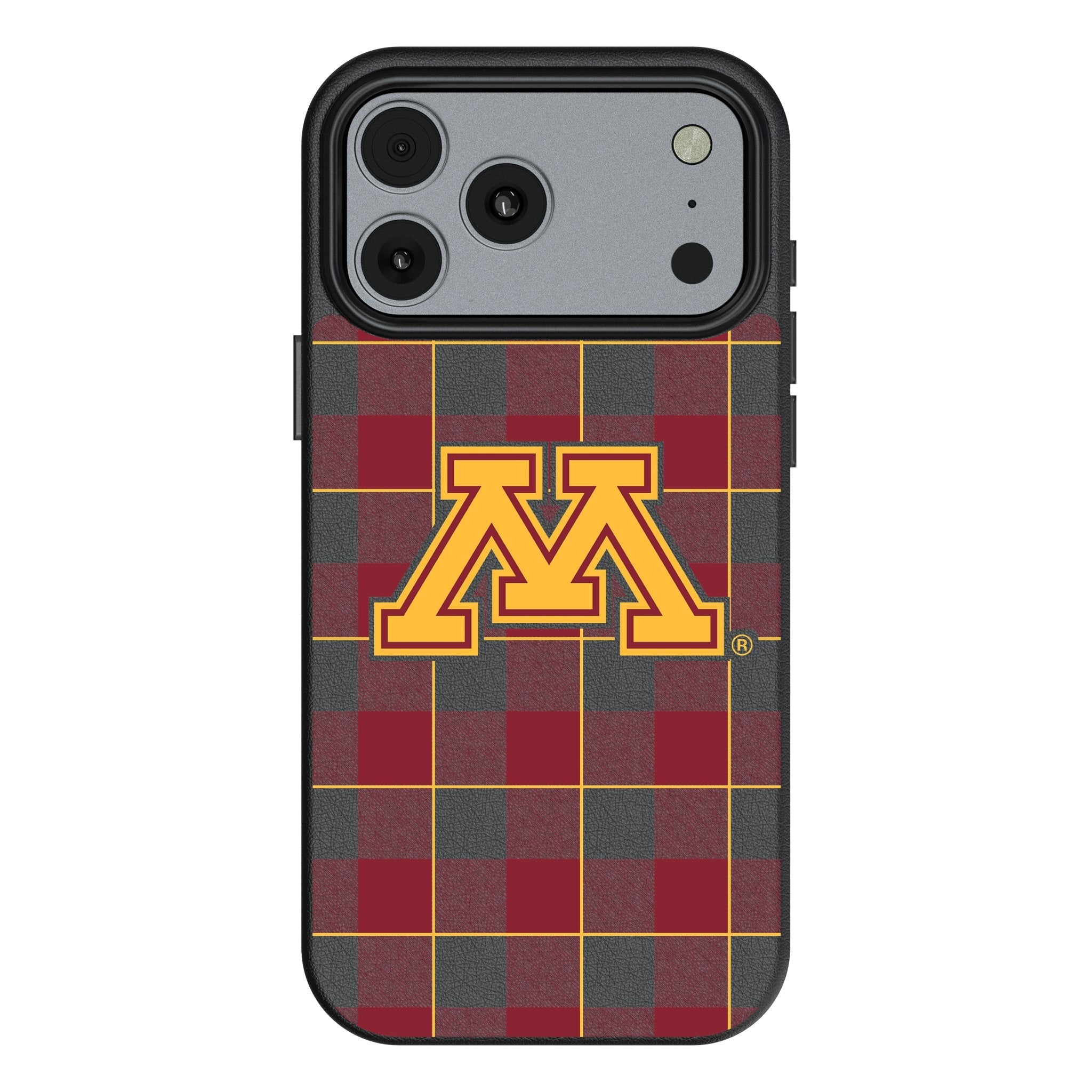 University of Minnesota Golden Gophers Plaid MagSafe Compatible Phone Case for Apple iPhone 17 Series