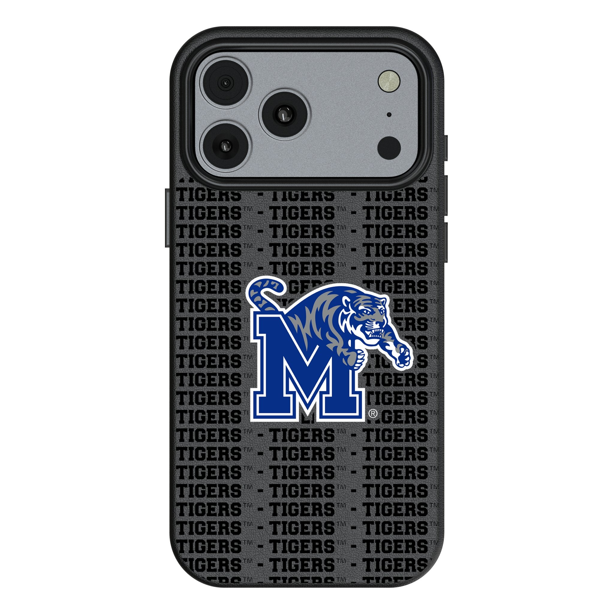 University of Memphis Tigers Text Backdrop MagSafe Compatible Phone Case for Apple iPhone 17 Series 1