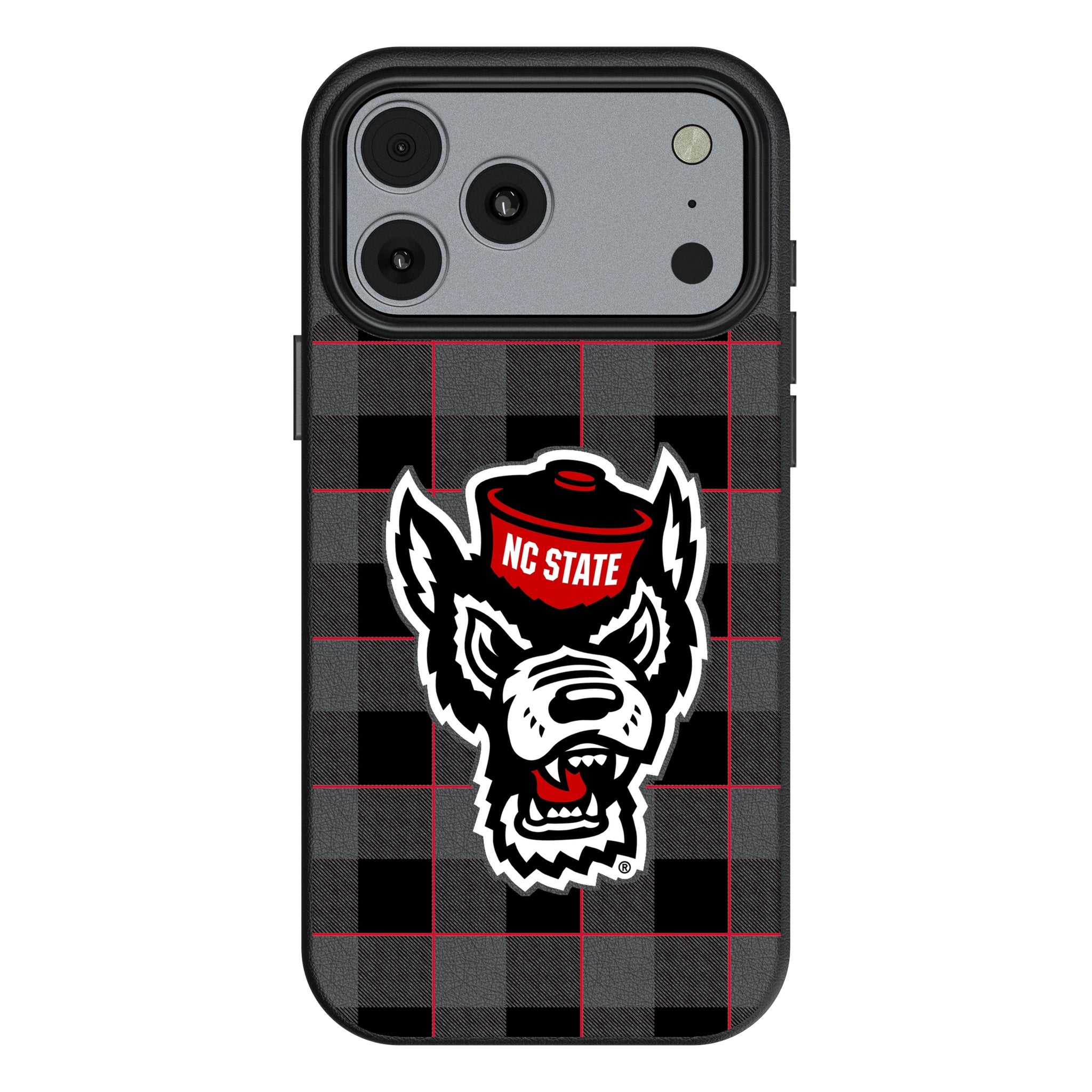 North Carolina State University Wolfpack Plaid MagSafe Compatible Phone Case for Apple iPhone 17 Series