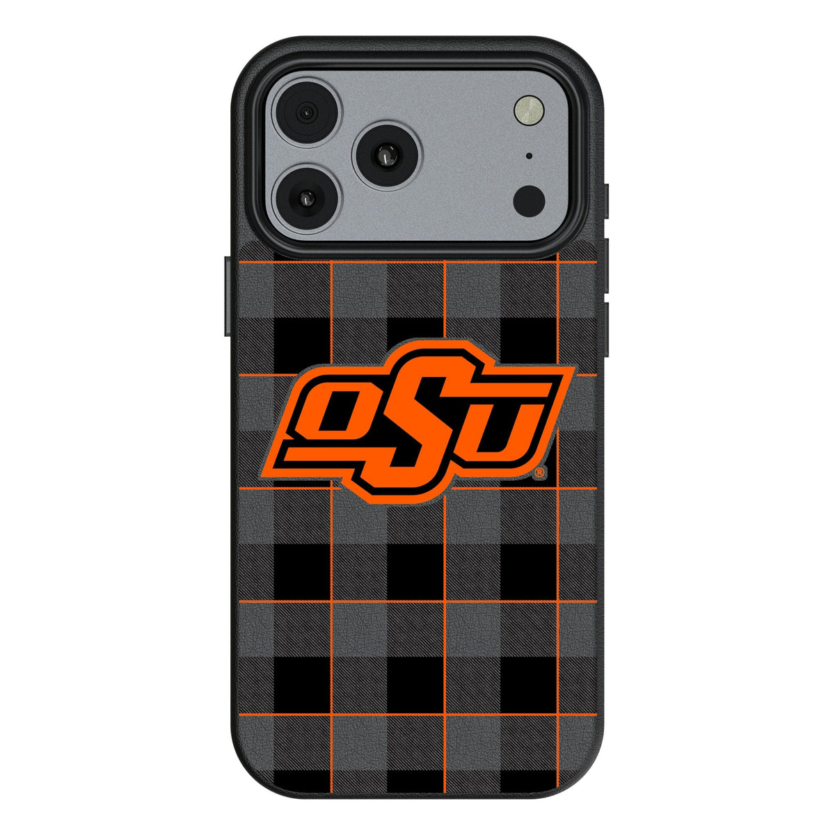 Oklahoma State University Cowboys Plaid MagSafe Compatible Phone Case for Apple iPhone 17 Series