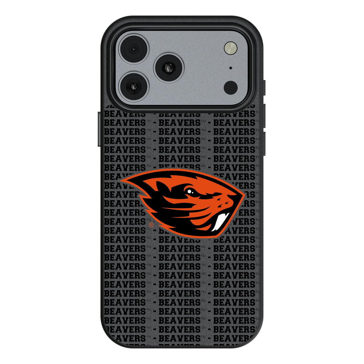 Oregon State University Beavers Text Backdrop MagSafe Compatible Phone Case for Apple iPhone 17 Series 1
