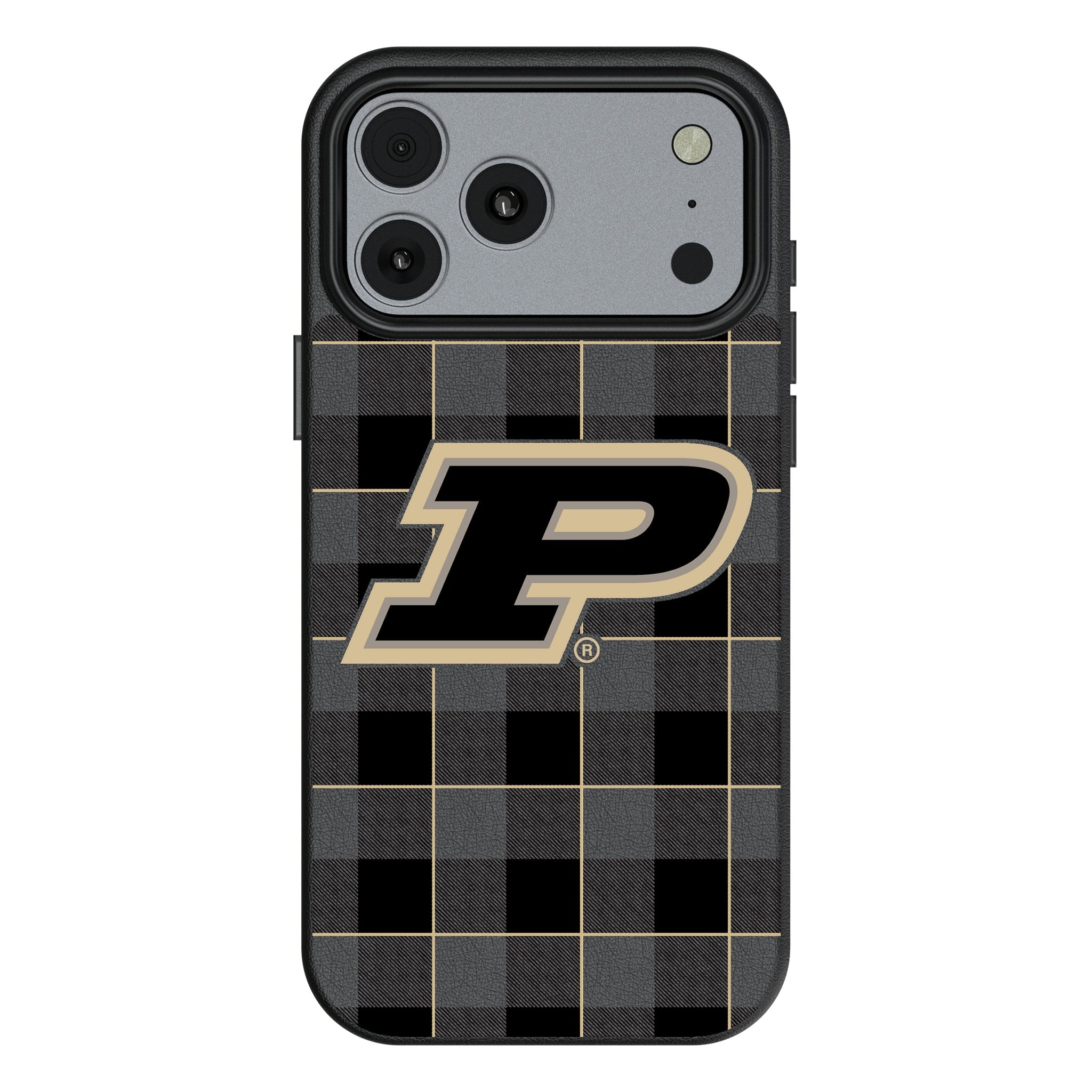 Purdue University Boilermakers Plaid MagSafe Compatible Phone Case for Apple iPhone 17 Series 1