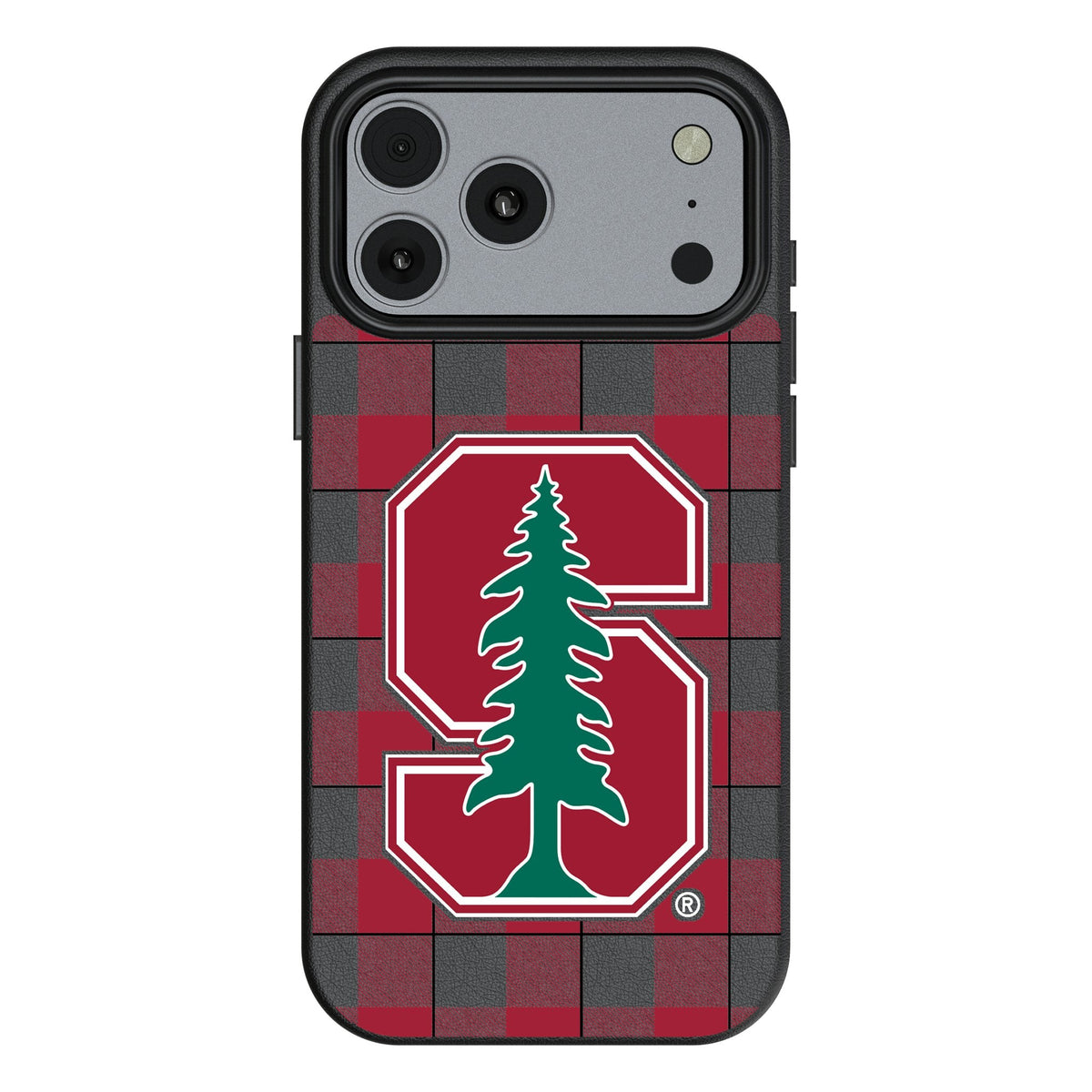 Stanford University Cardinal Plaid MagSafe Compatible Phone Case for Apple iPhone 17 Series