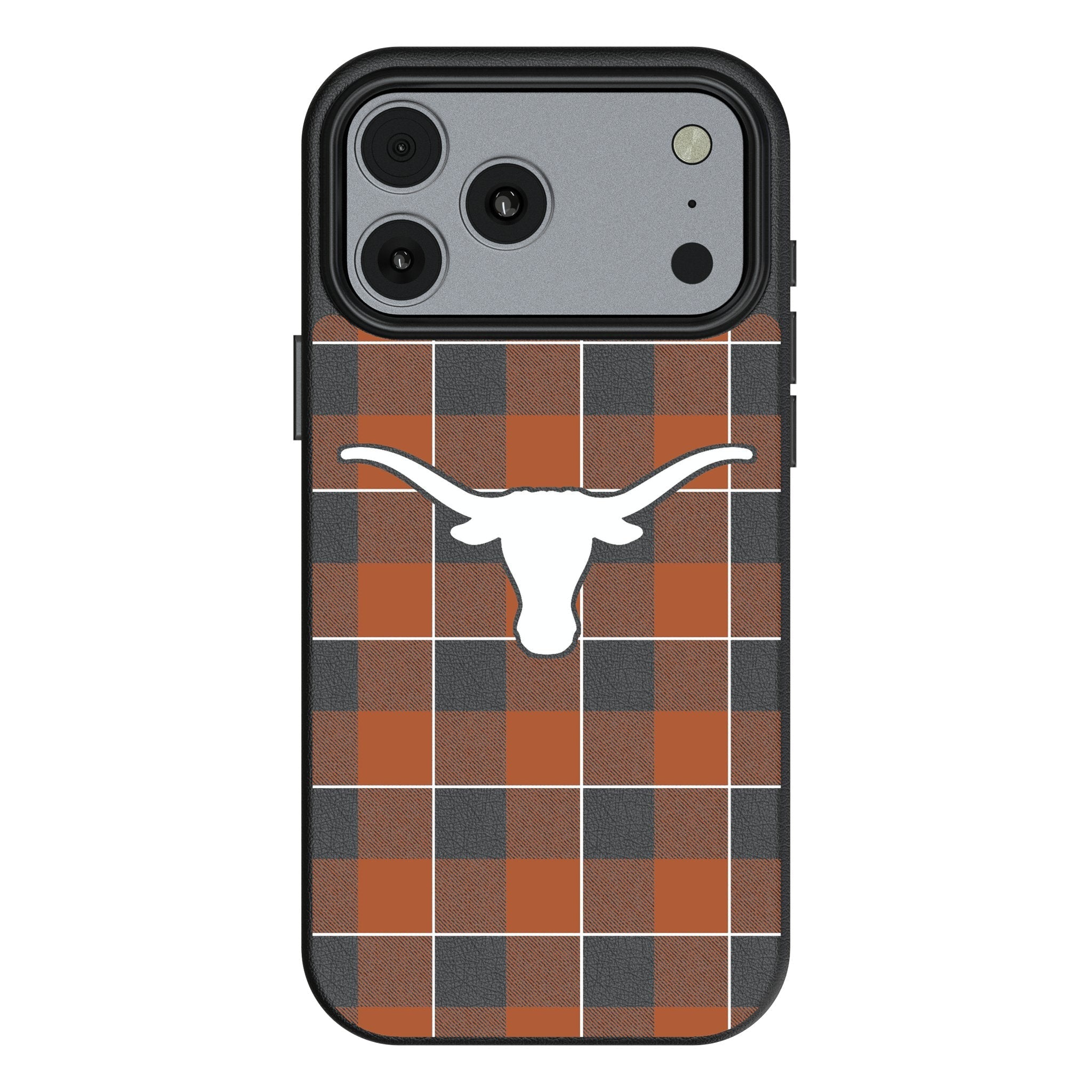 University of Texas Longhorns Plaid MagSafe Compatible Phone Case for Apple iPhone 17 Series 1