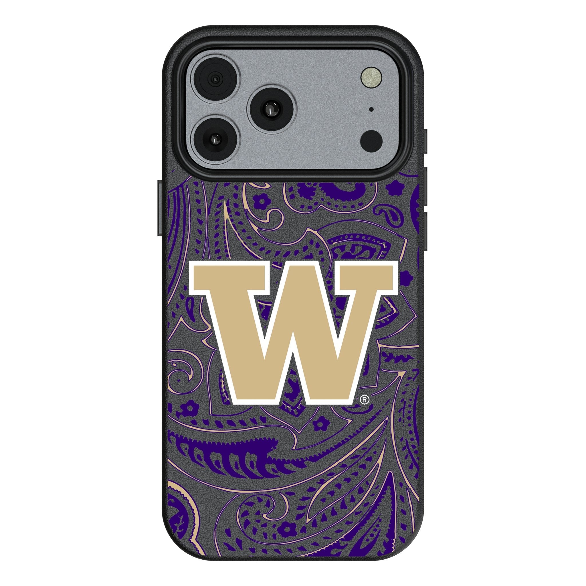 University of Washington Huskies Paisley MagSafe Compatible Phone Case for Apple iPhone 17 Series 1
