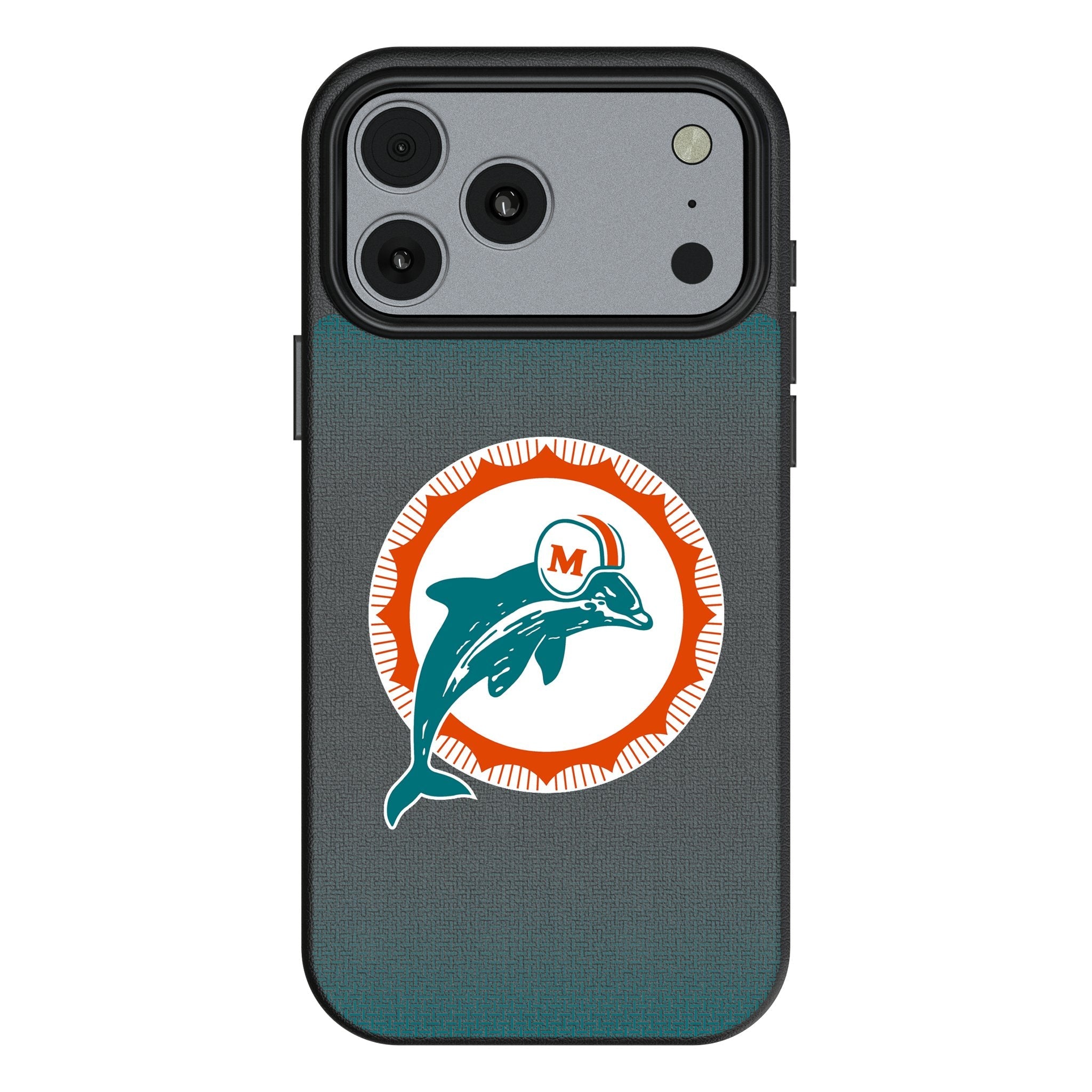 Miami Dolphins 1966-1973 Historic Collection Linen MagSafe Compatible Phone Case for Apple iPhone 17 Series 1