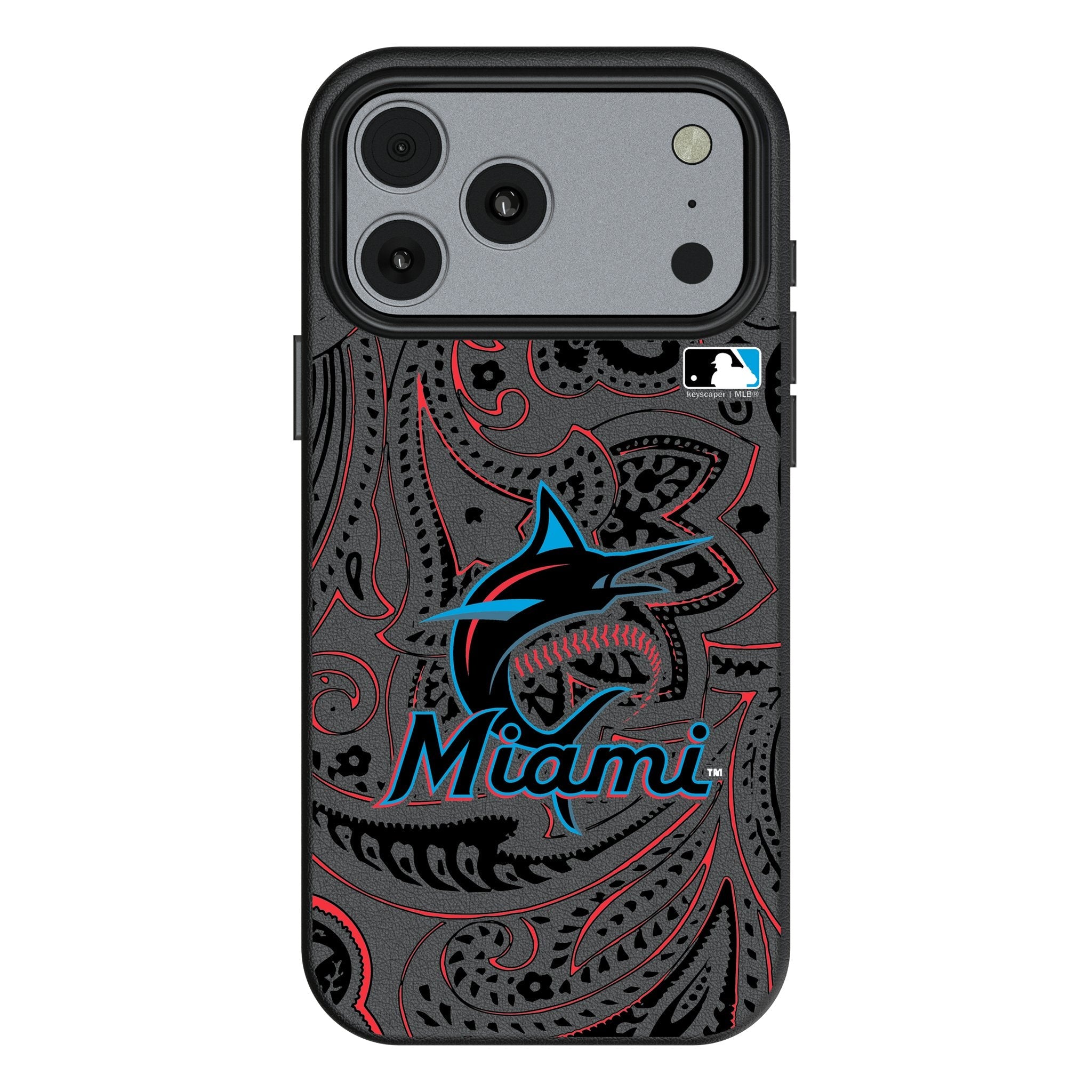 Miami Marlins Paisley MagSafe Compatible Phone Case for Apple iPhone 17 Series 1