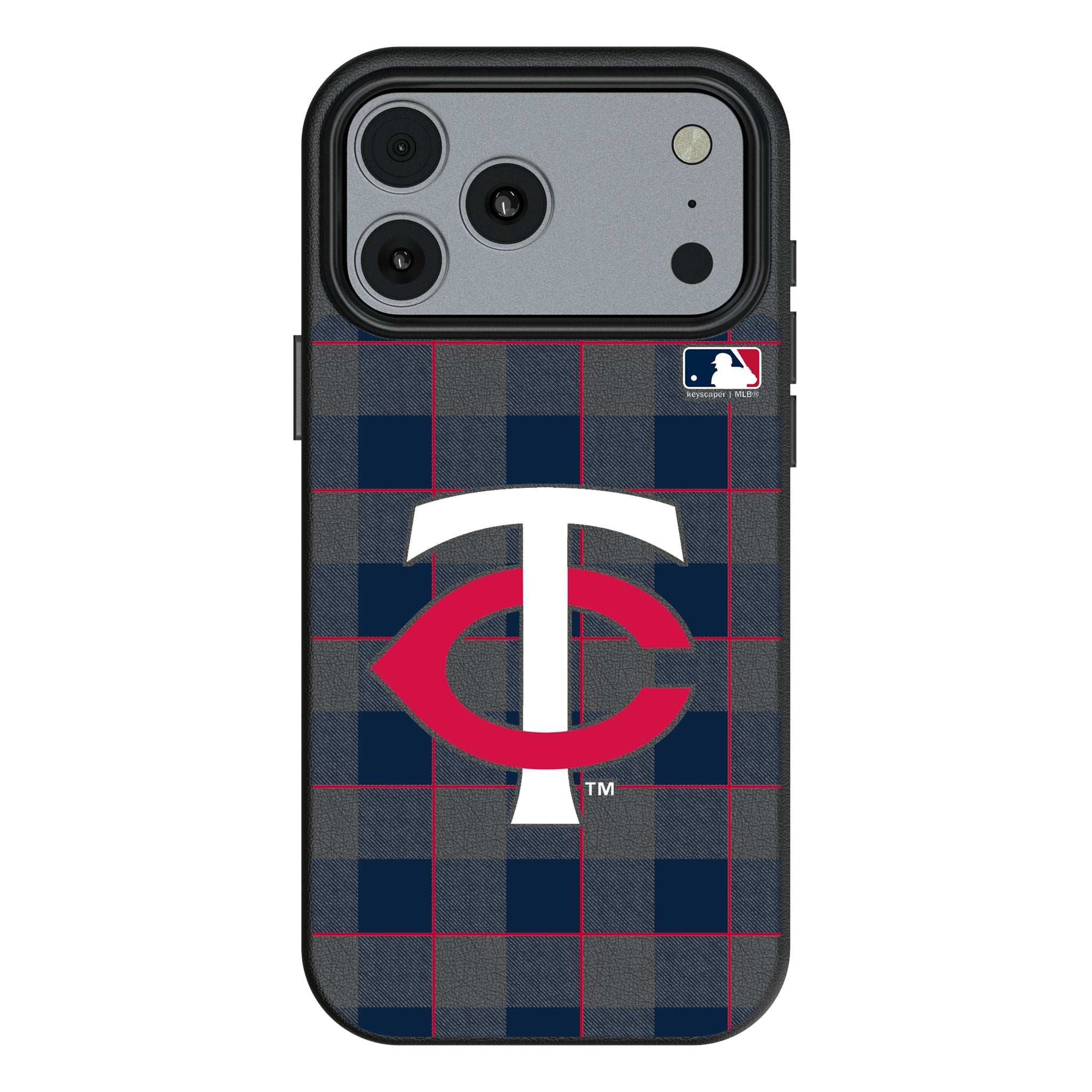 Minnesota Twins Plaid MagSafe Compatible Phone Case for Apple iPhone 17 Series