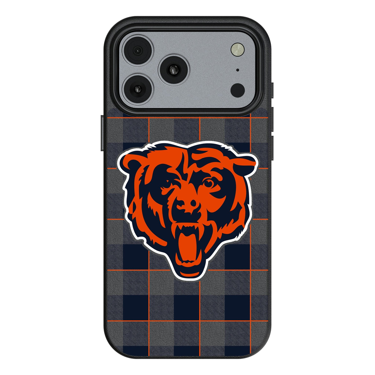 Chicago Bears Plaid MagSafe Compatible Phone Case for Apple iPhone 17 Series 1