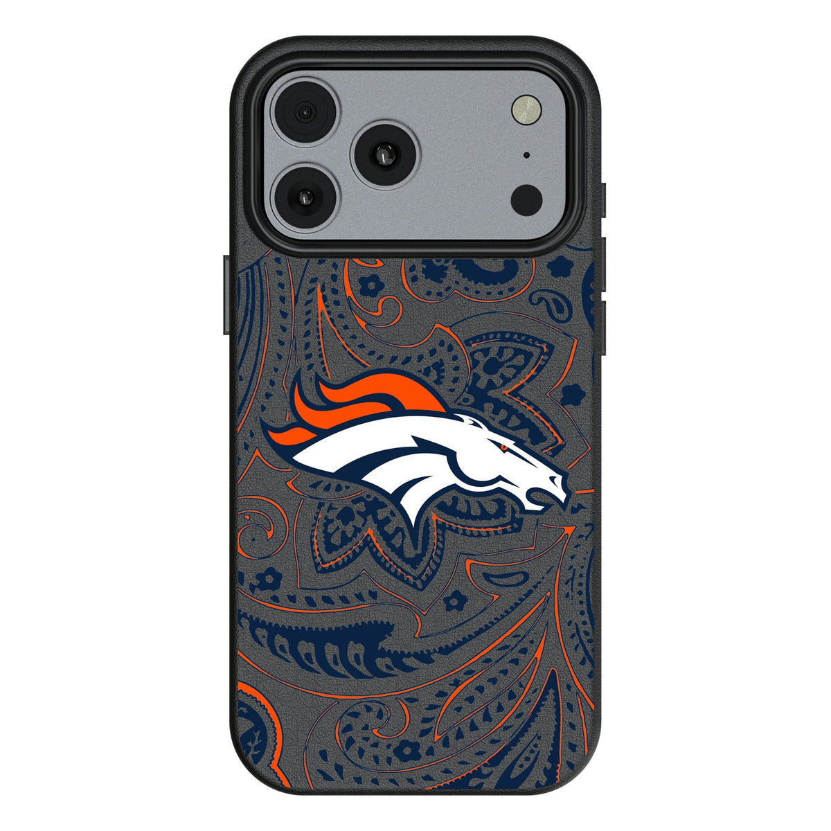 Denver Broncos Paisley MagSafe Compatible Phone Case for Apple iPhone 17 Series 1