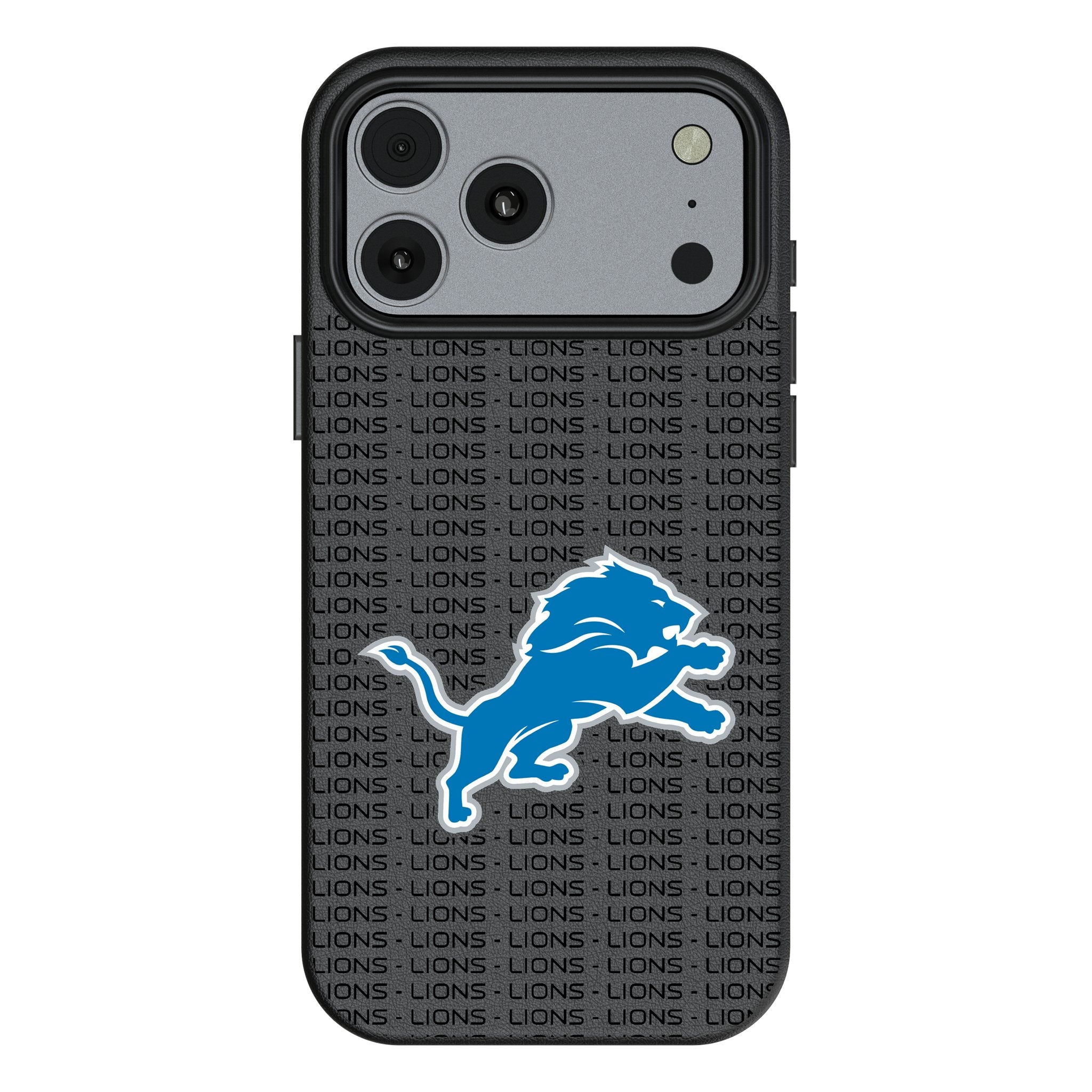 Detroit Lions Text Backdrop MagSafe Compatible Phone Case for Apple iPhone 17 Series 1