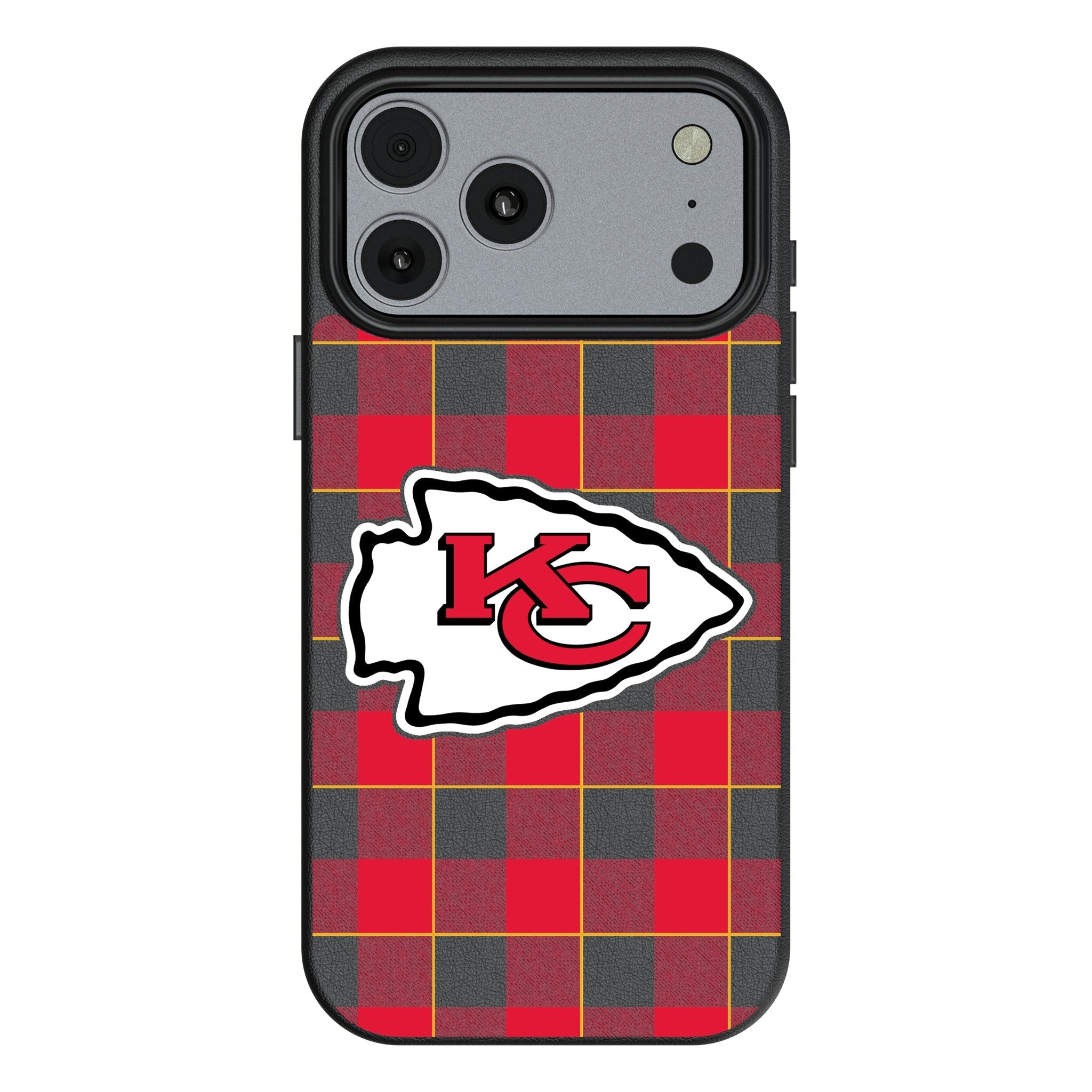Kansas City Chiefs Plaid MagSafe Compatible Phone Case for Apple iPhone 17 Series 1