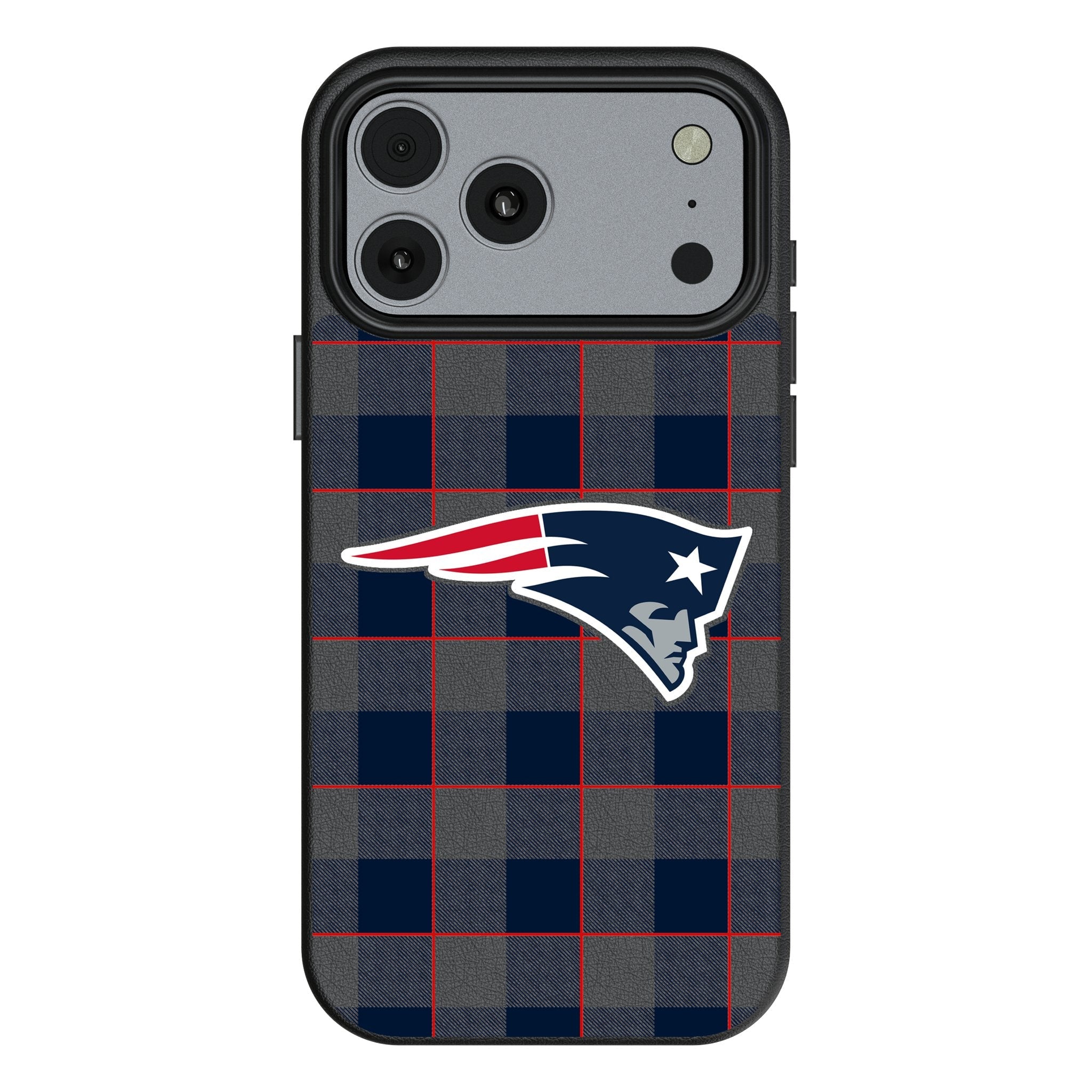 New England Patriots Plaid MagSafe Compatible Phone Case for Apple iPhone 17 Series 1
