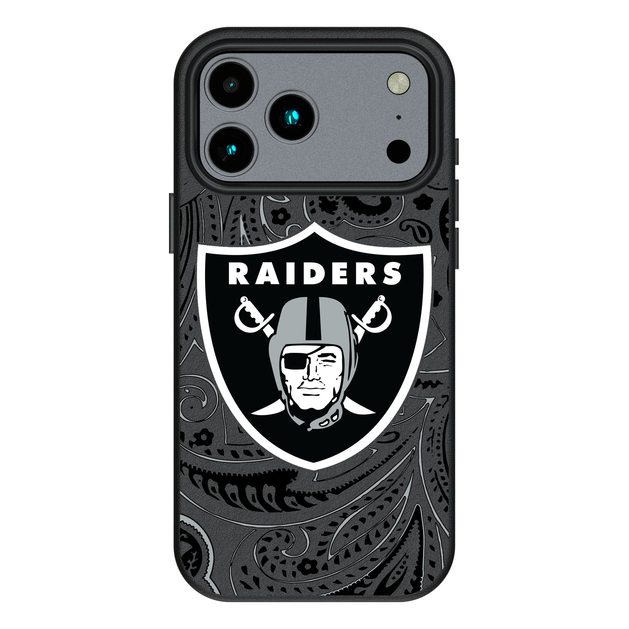 Las Vegas Raiders Paisley MagSafe Compatible Phone Case for Apple iPhone 17 Series 1