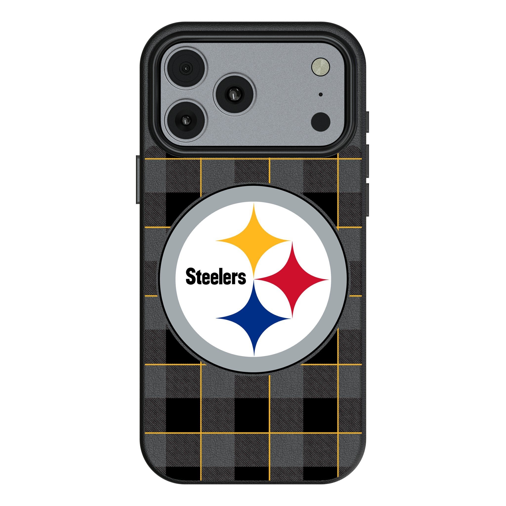 Pittsburgh Steelers Plaid MagSafe Compatible Phone Case for Apple iPhone 17 Series