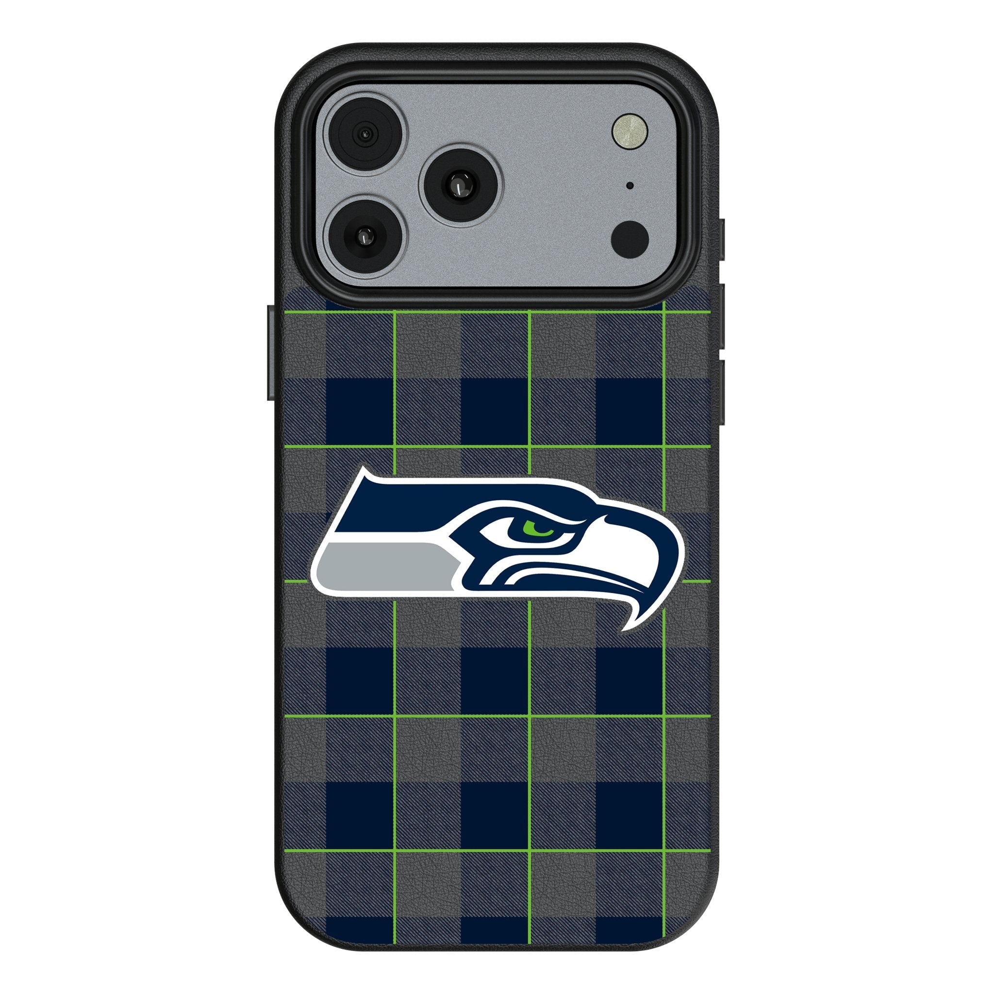 Seattle Seahawks Plaid MagSafe Compatible Phone Case for Apple iPhone 17 Series 1