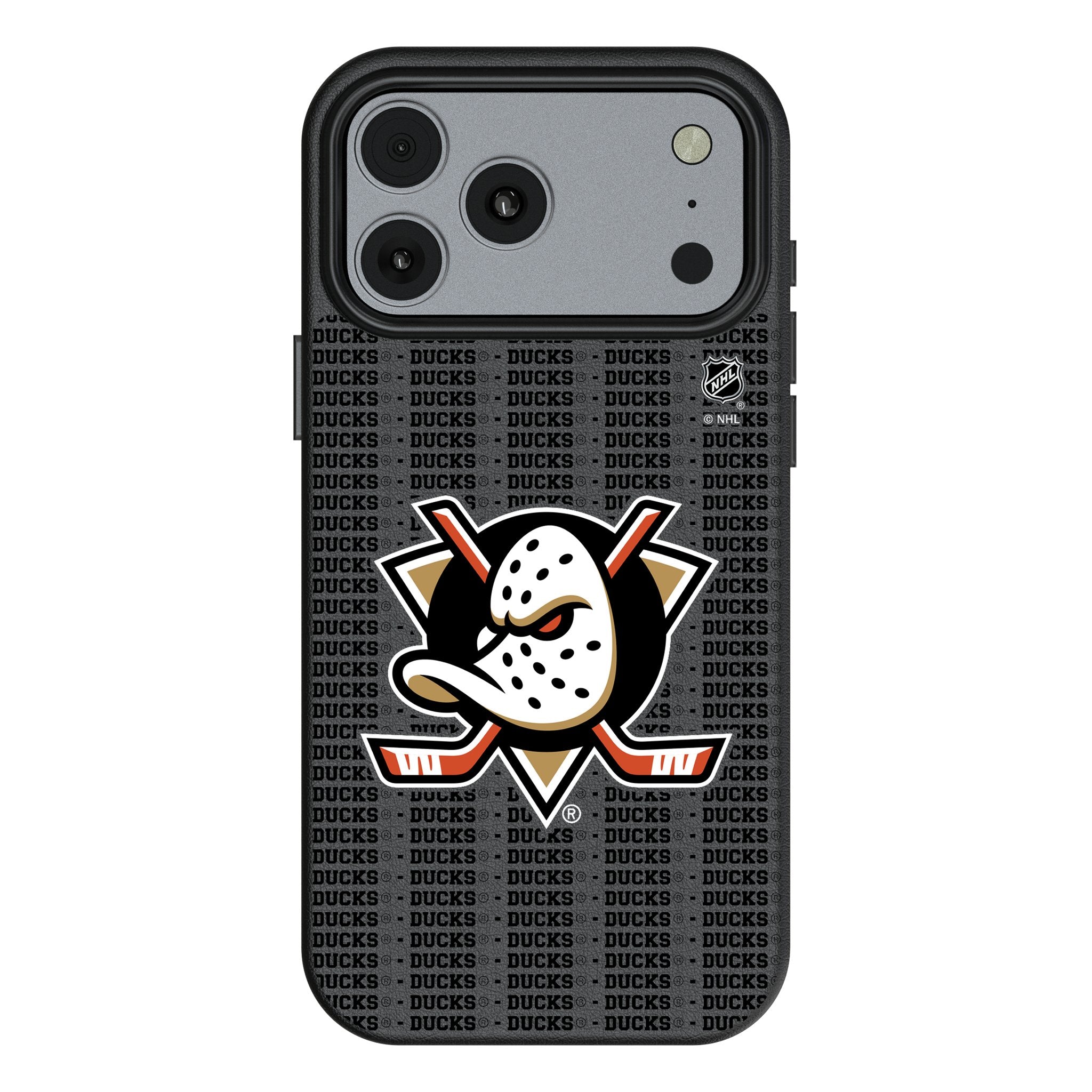 Anaheim Ducks Text Backdrop MagSafe Compatible Phone Case for Apple iPhone 17 Series