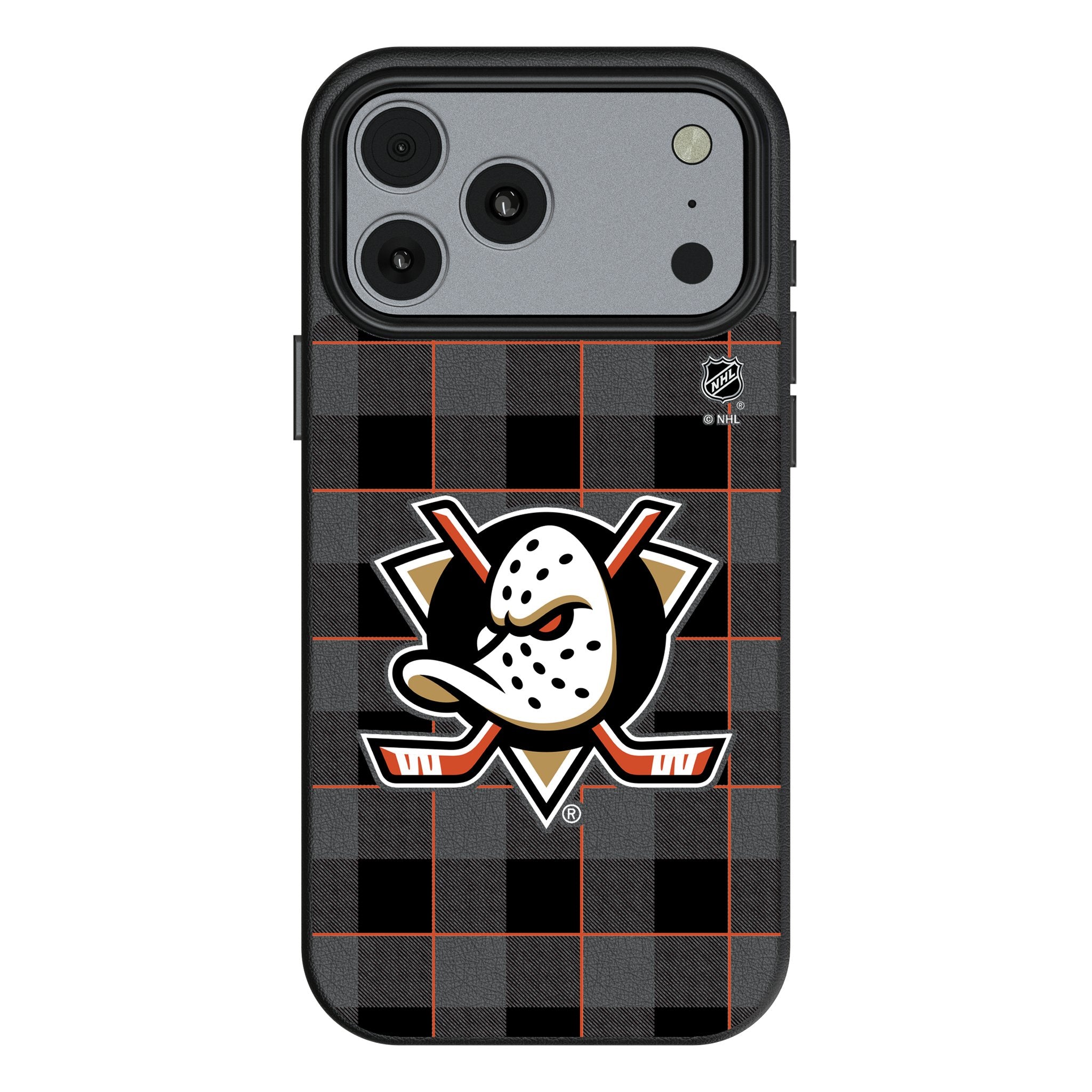 Anaheim Ducks Plaid MagSafe Compatible Phone Case for Apple iPhone 17 Series