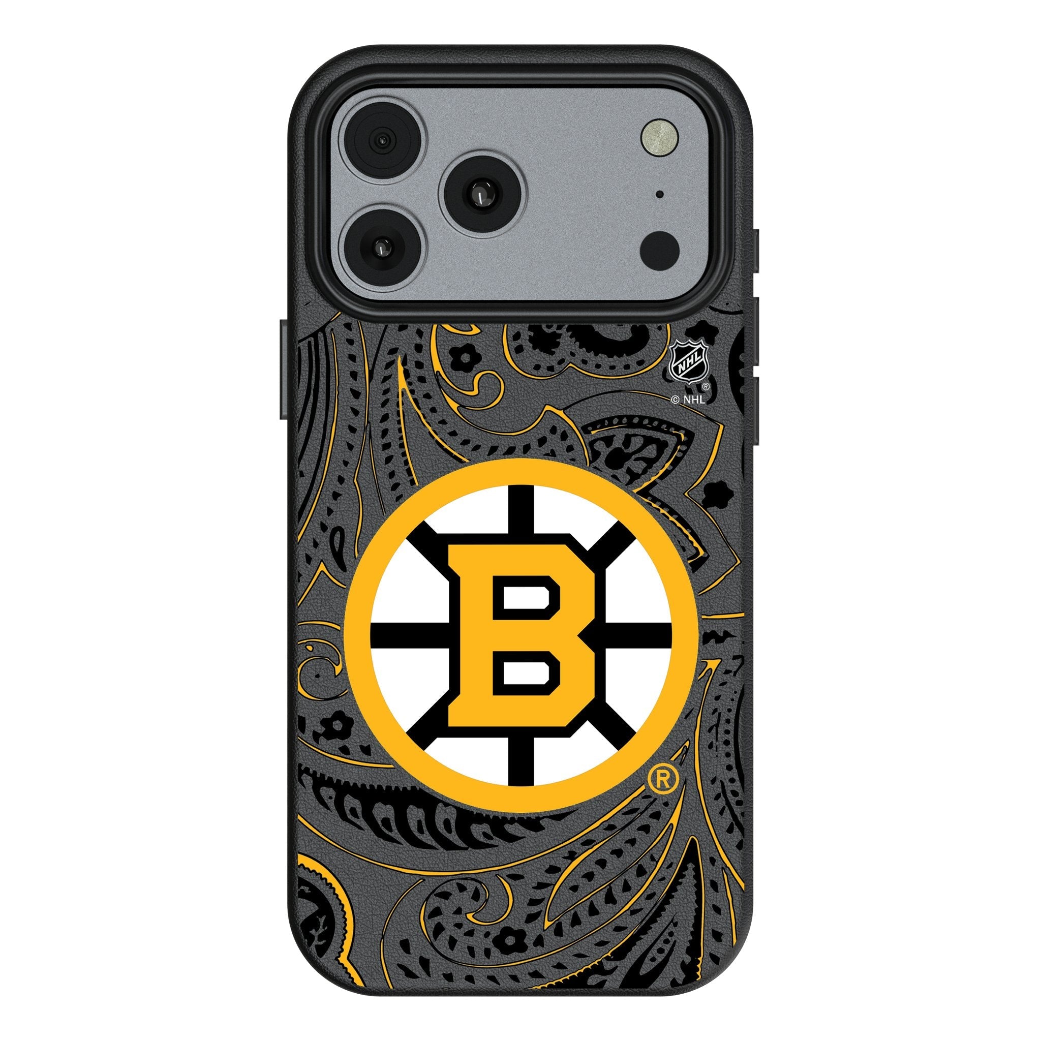 Boston Bruins Paisley MagSafe Compatible Phone Case for Apple iPhone 17 Series