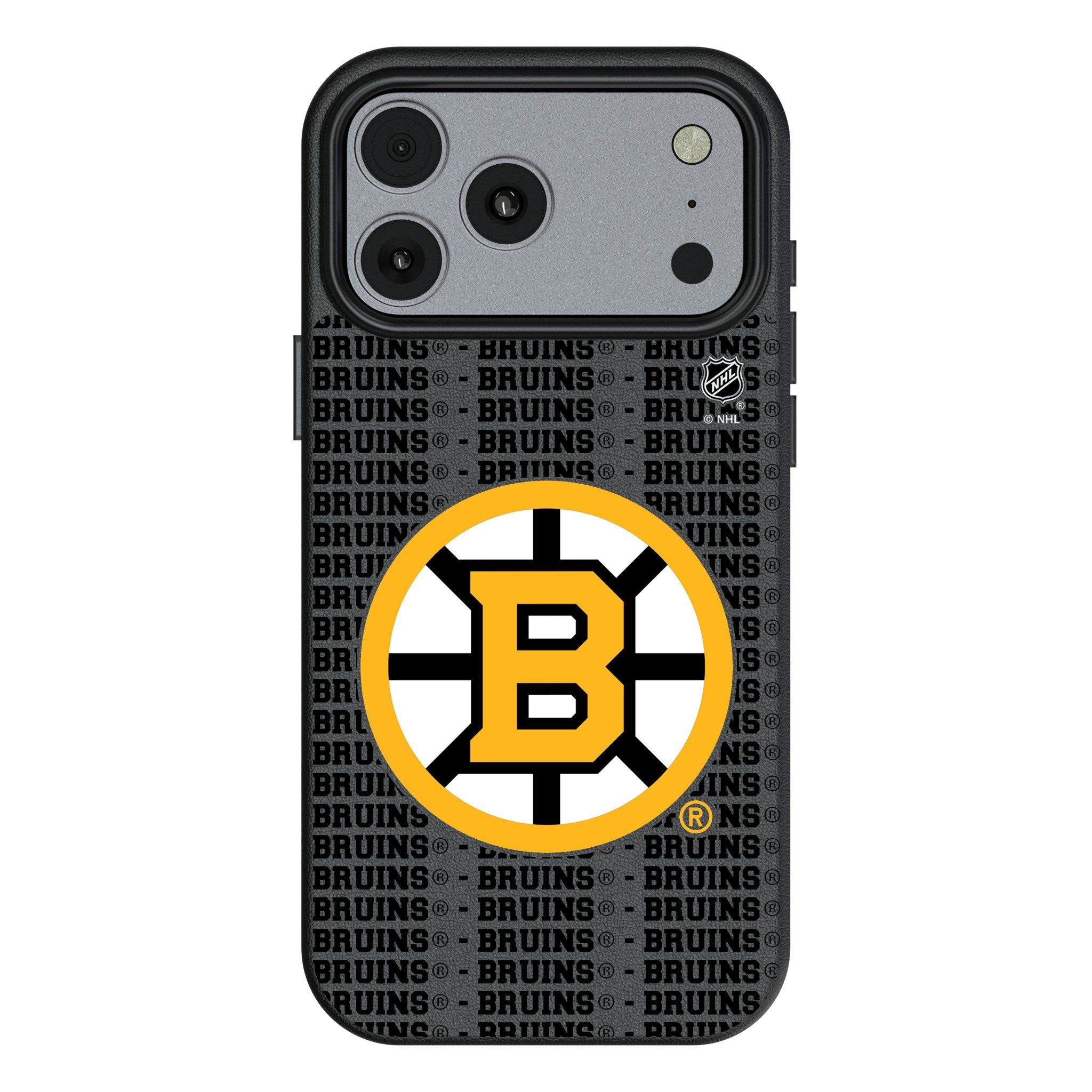Boston Bruins Text Backdrop MagSafe Compatible Phone Case for Apple iPhone 17 Series