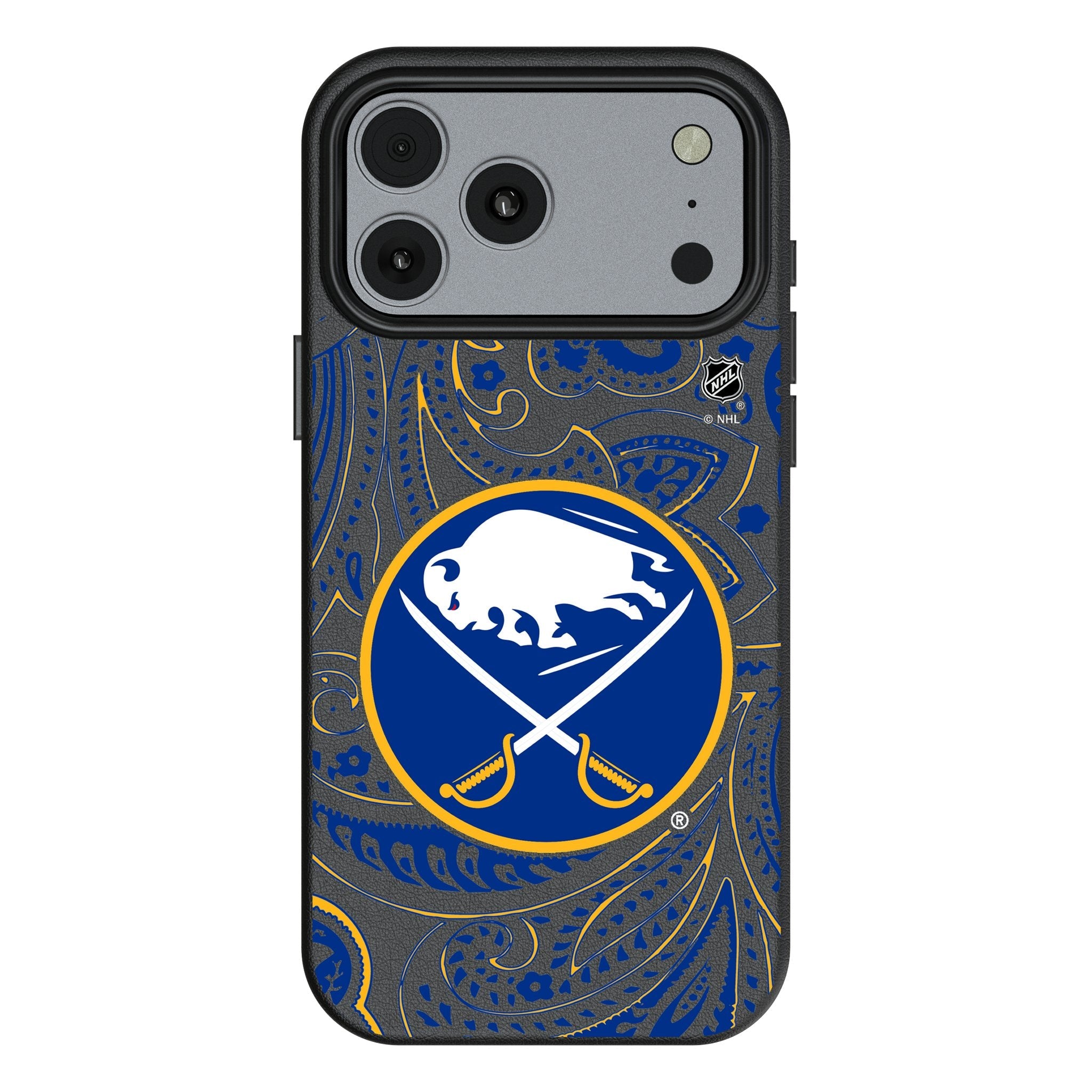Buffalo Sabres Paisley MagSafe Compatible Phone Case for Apple iPhone 17 Series