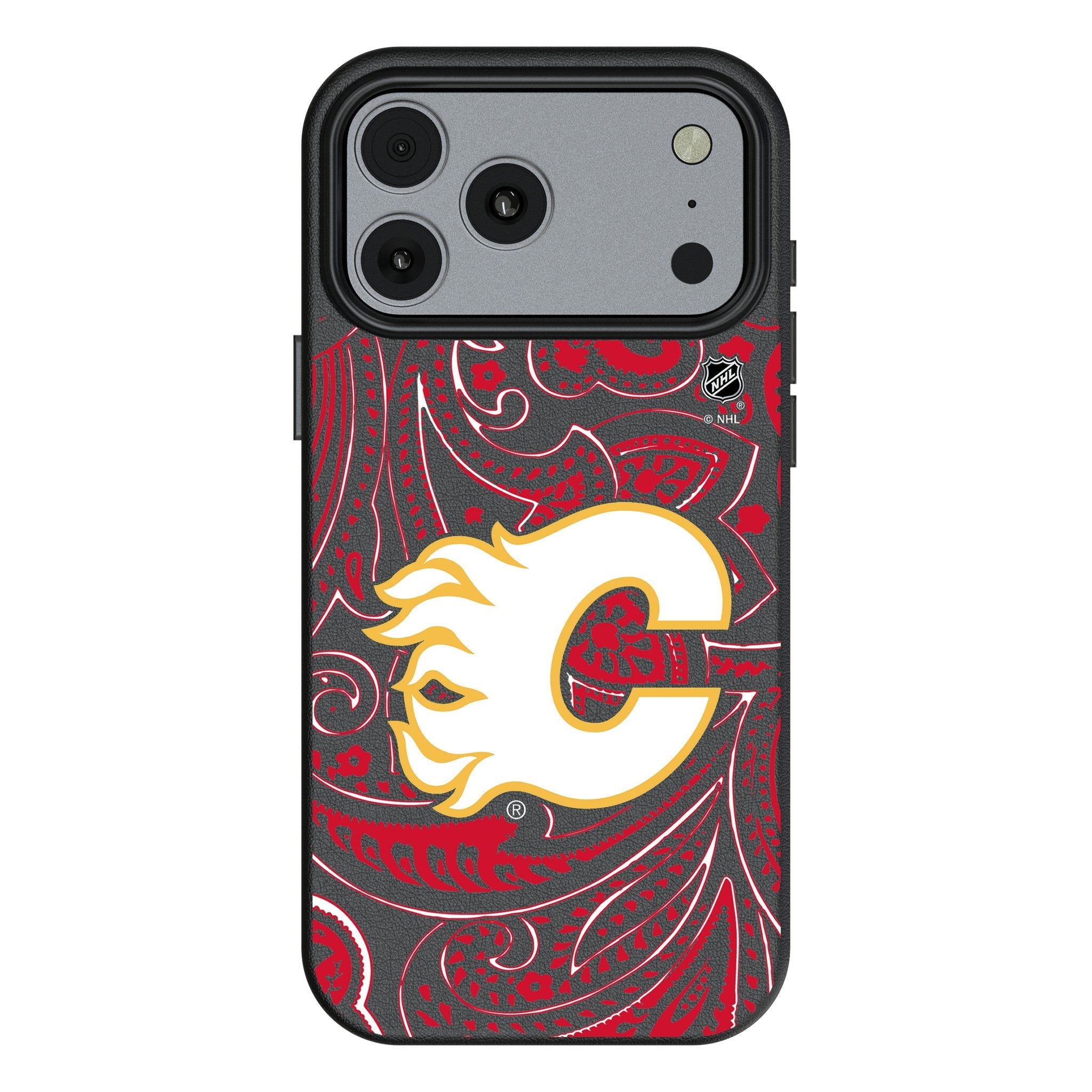 Calgary Flames Paisley MagSafe Compatible Phone Case for Apple iPhone 17 Series