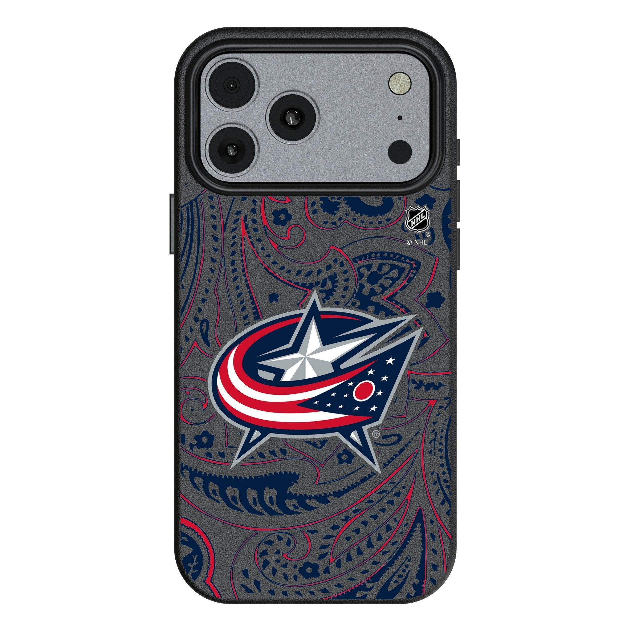 Columbus Blue Jackets Paisley MagSafe Compatible Phone Case for Apple iPhone 17 Series