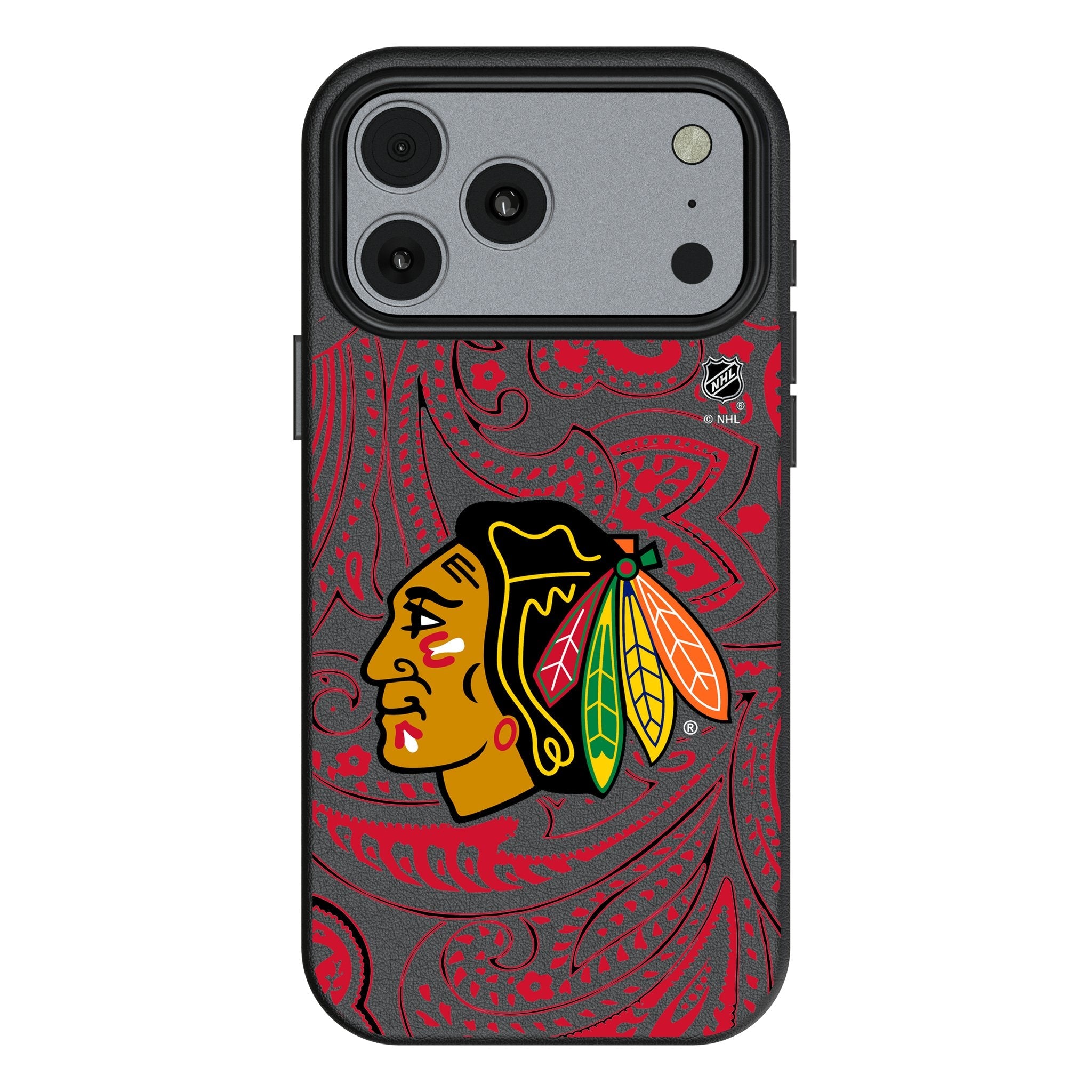 Chicago Blackhawks Paisley MagSafe Compatible Phone Case for Apple iPhone 17 Series