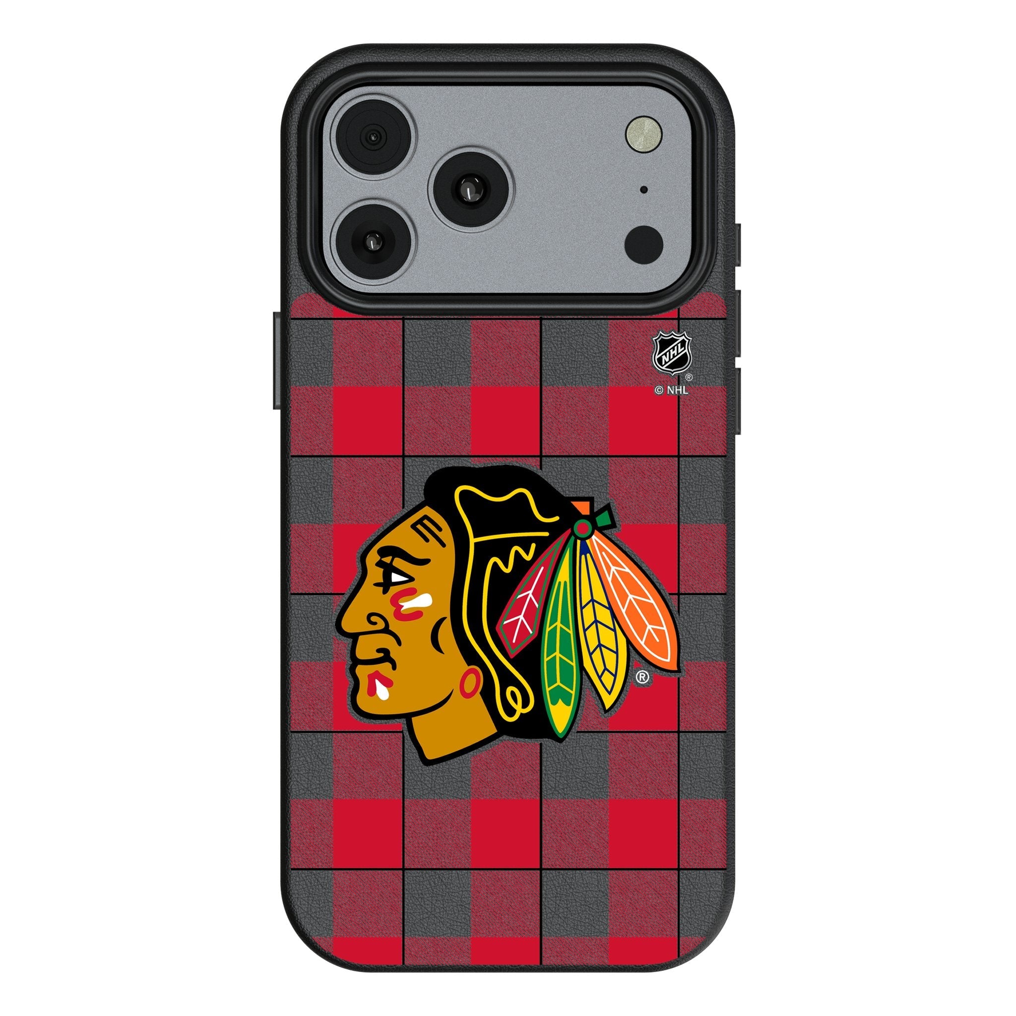 Chicago Blackhawks Plaid MagSafe Compatible Phone Case for Apple iPhone 17 Series