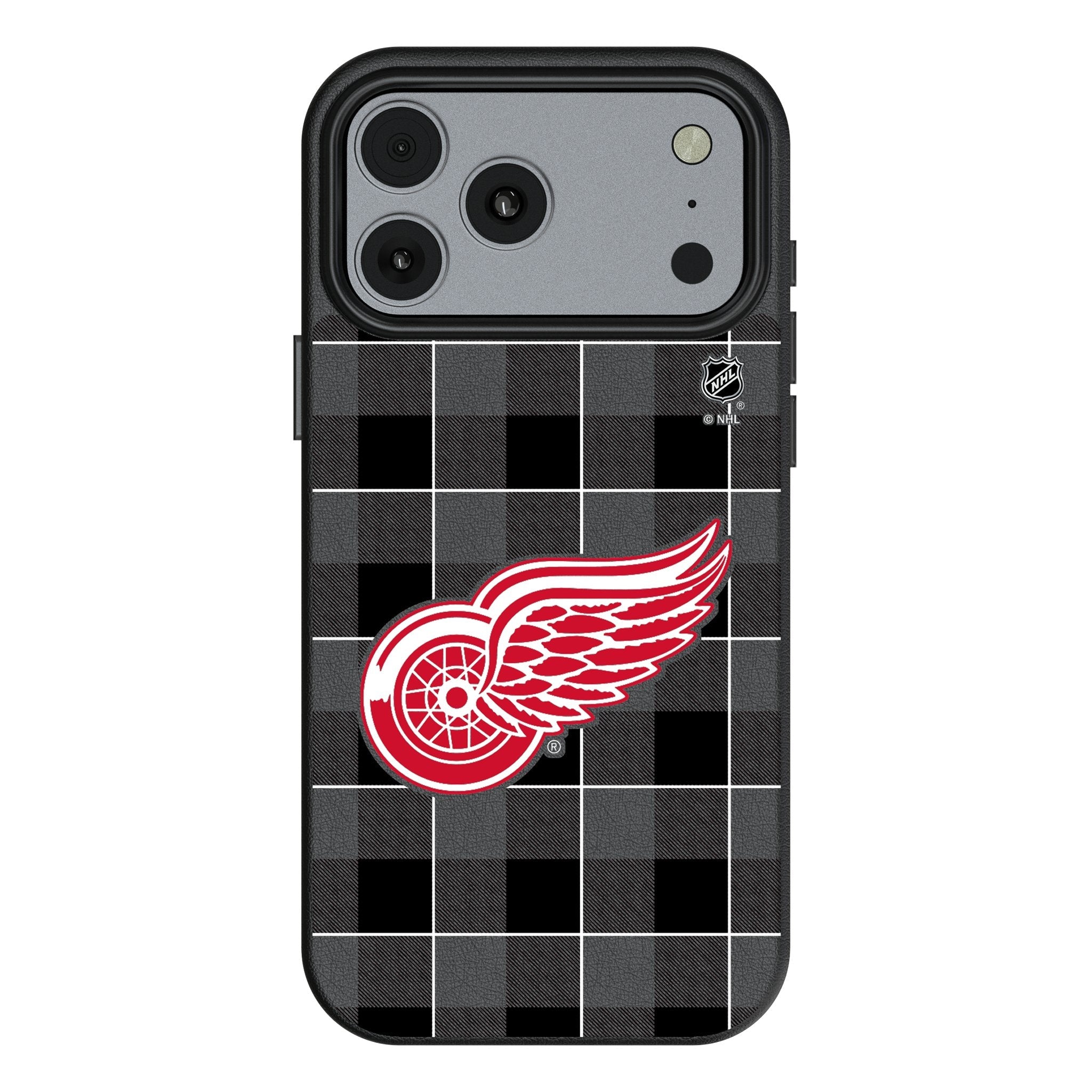 Detroit Red Wings Plaid MagSafe Compatible Phone Case for Apple iPhone 17 Series