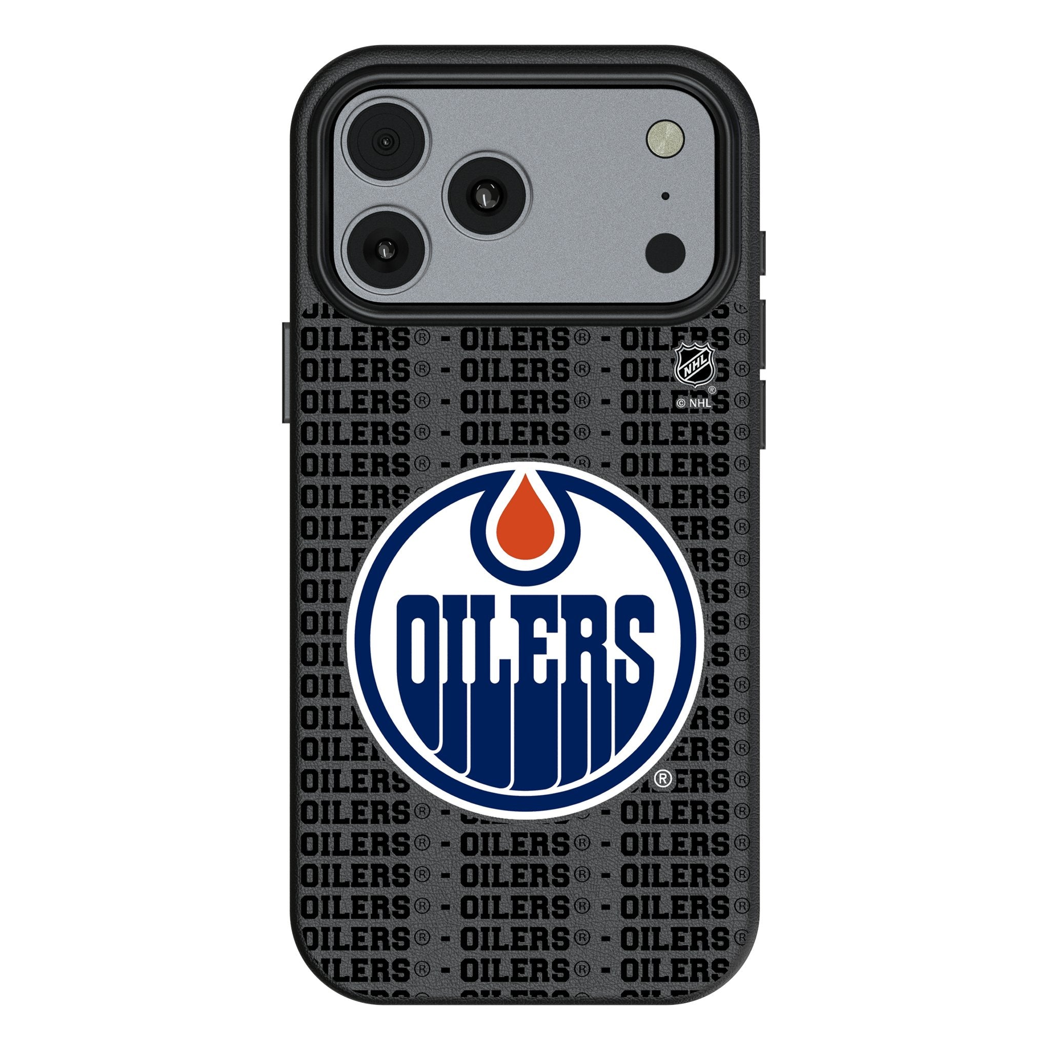 Edmonton Oilers Text Backdrop MagSafe Compatible Phone Case for Apple iPhone 17 Series