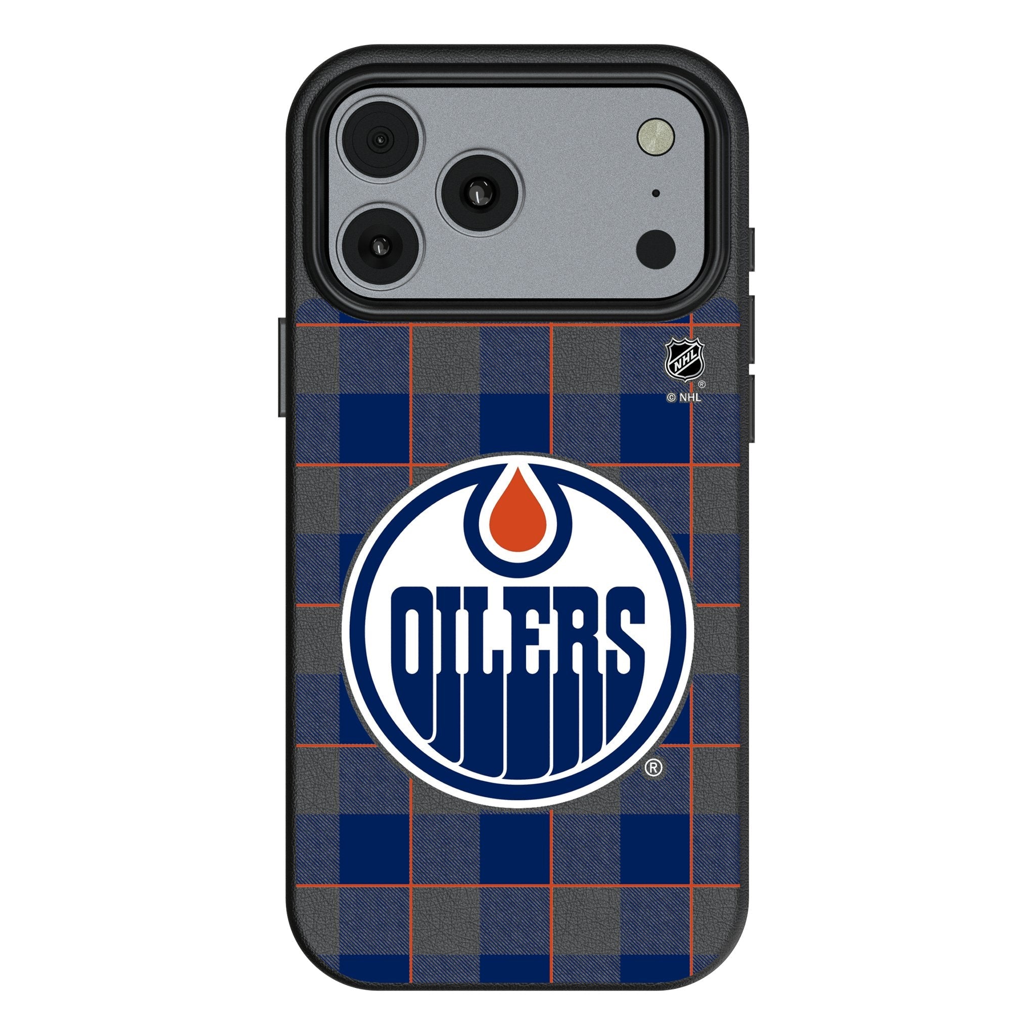 Edmonton Oilers Plaid MagSafe Compatible Phone Case for Apple iPhone 17 Series