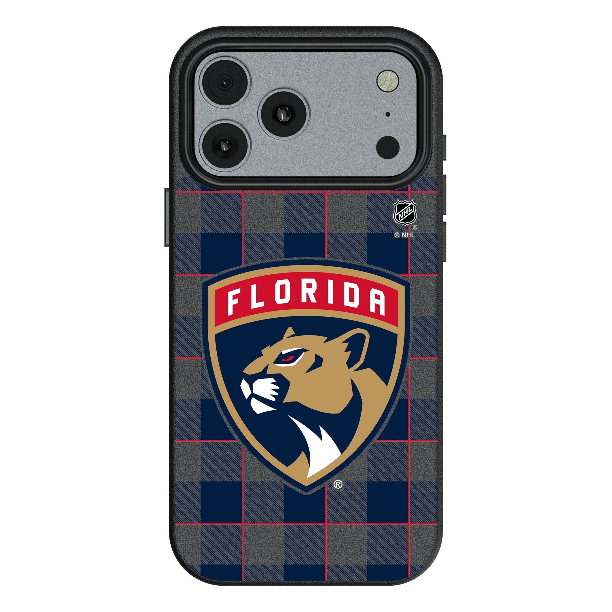 Florida Panthers Plaid MagSafe Compatible Phone Case for Apple iPhone 17 Series