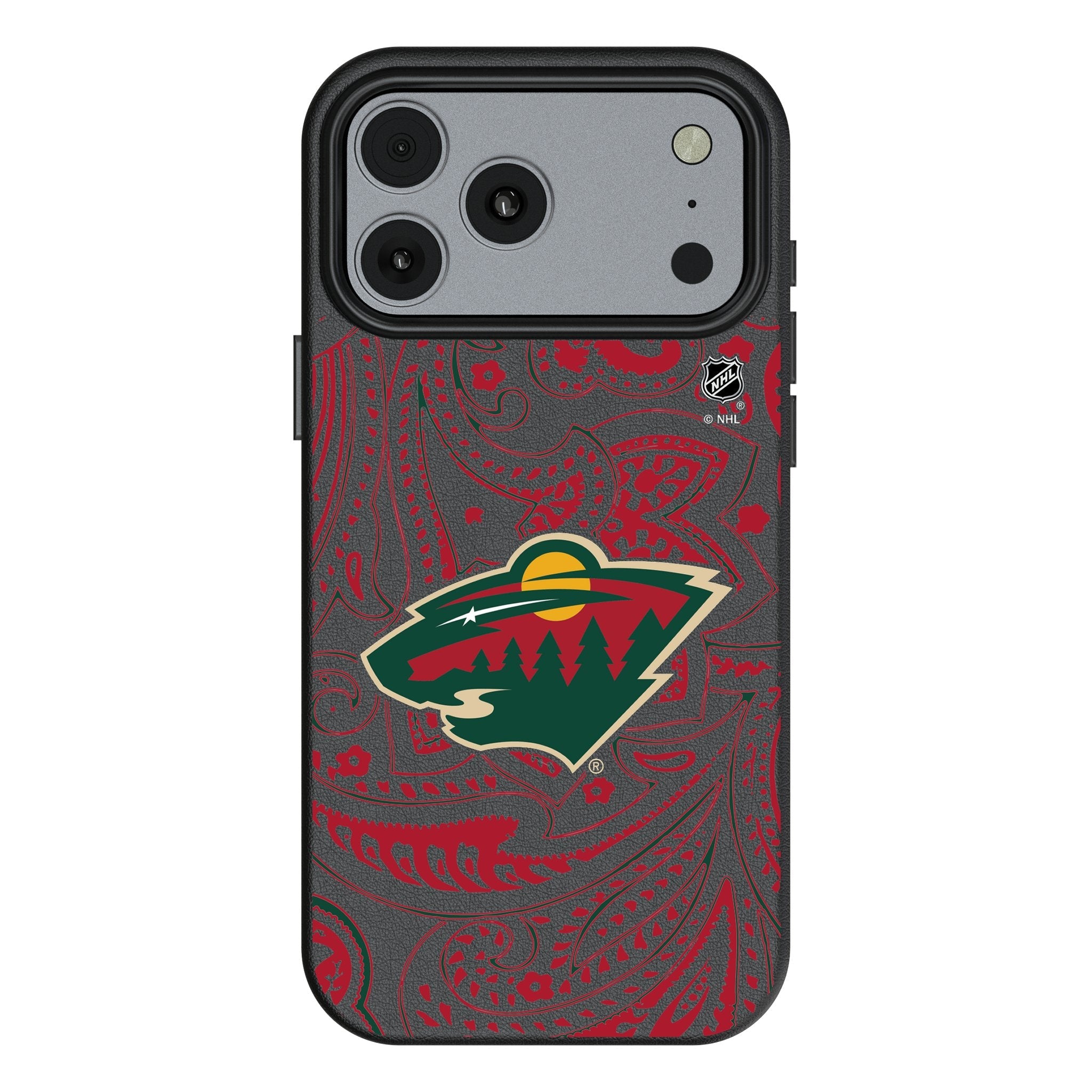 Minnesota Wild Paisley MagSafe Compatible Phone Case for Apple iPhone 17 Series
