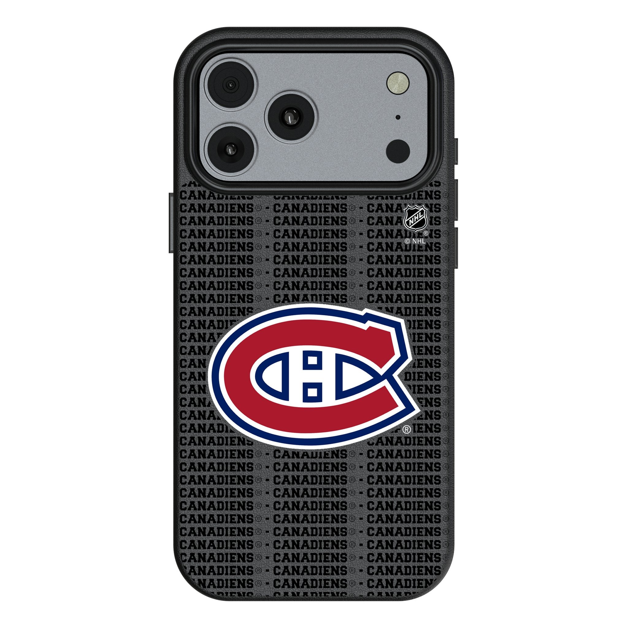 Montreal Canadiens Text Backdrop MagSafe Compatible Phone Case for Apple iPhone 17 Series