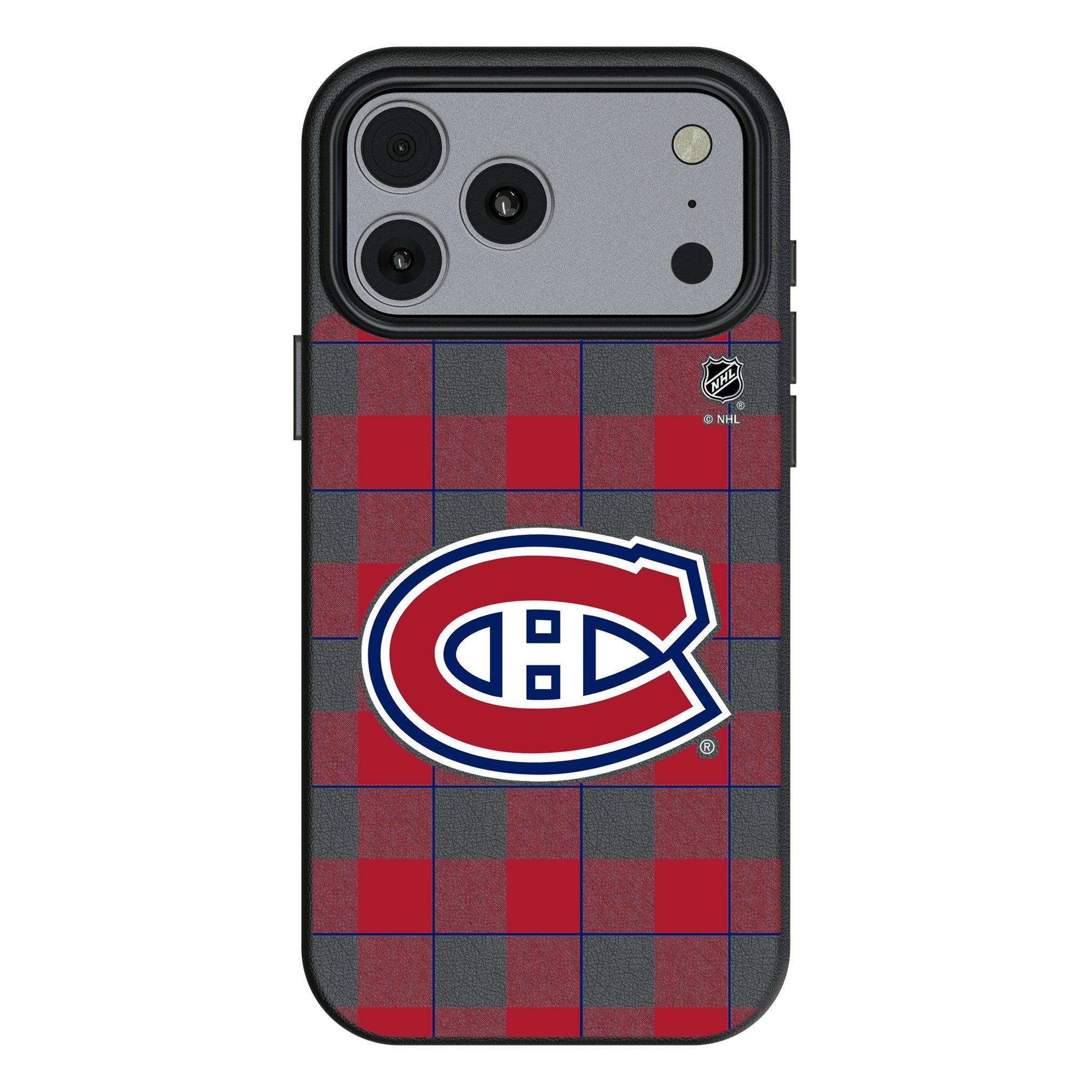 Montreal Canadiens Plaid MagSafe Compatible Phone Case for Apple iPhone 17 Series