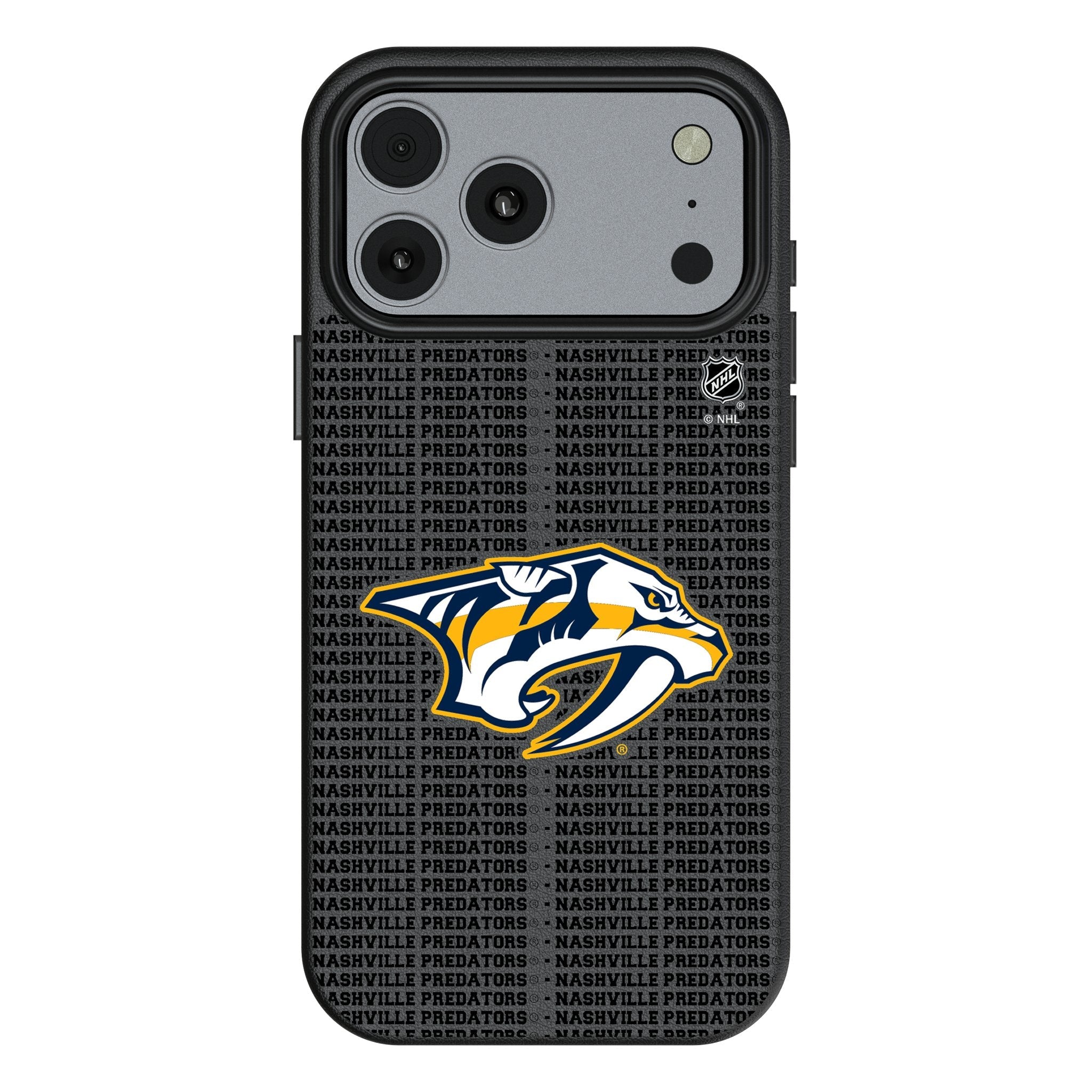 Nashville Predators Text Backdrop MagSafe Compatible Phone Case for Apple iPhone 17 Series