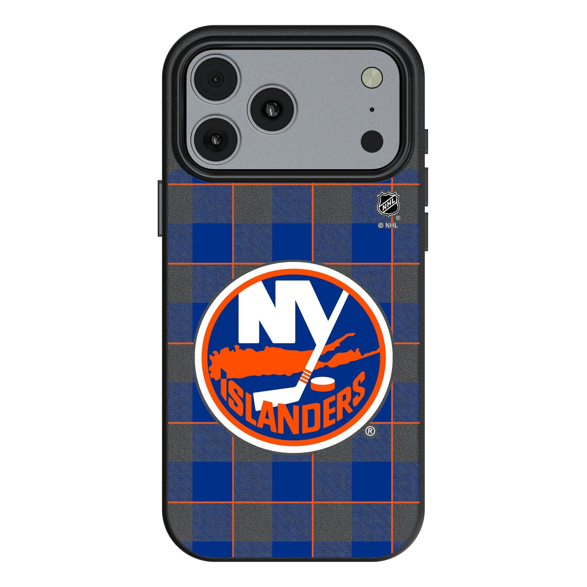 New York Islanders Plaid MagSafe Compatible Phone Case for Apple iPhone 17 Series