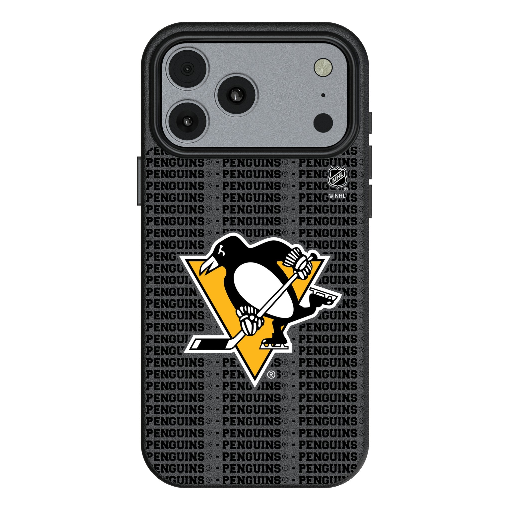 Pittsburgh Penguins Text Backdrop MagSafe Compatible Phone Case for Apple iPhone 17 Series